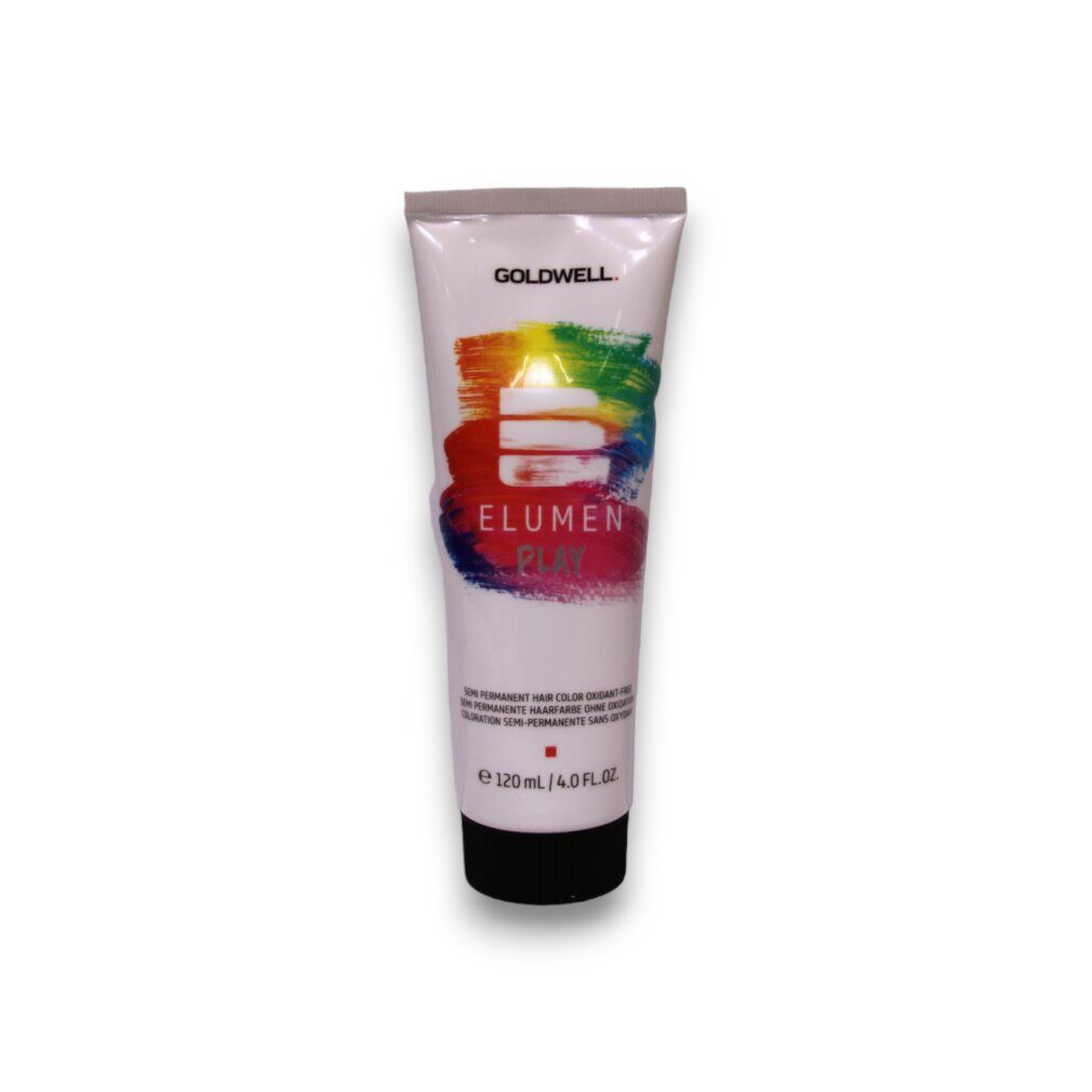 Goldwell ELUMEN PLAY colorazione per capelli, tubo. Sfumatura di colori, testo, 120 ml.