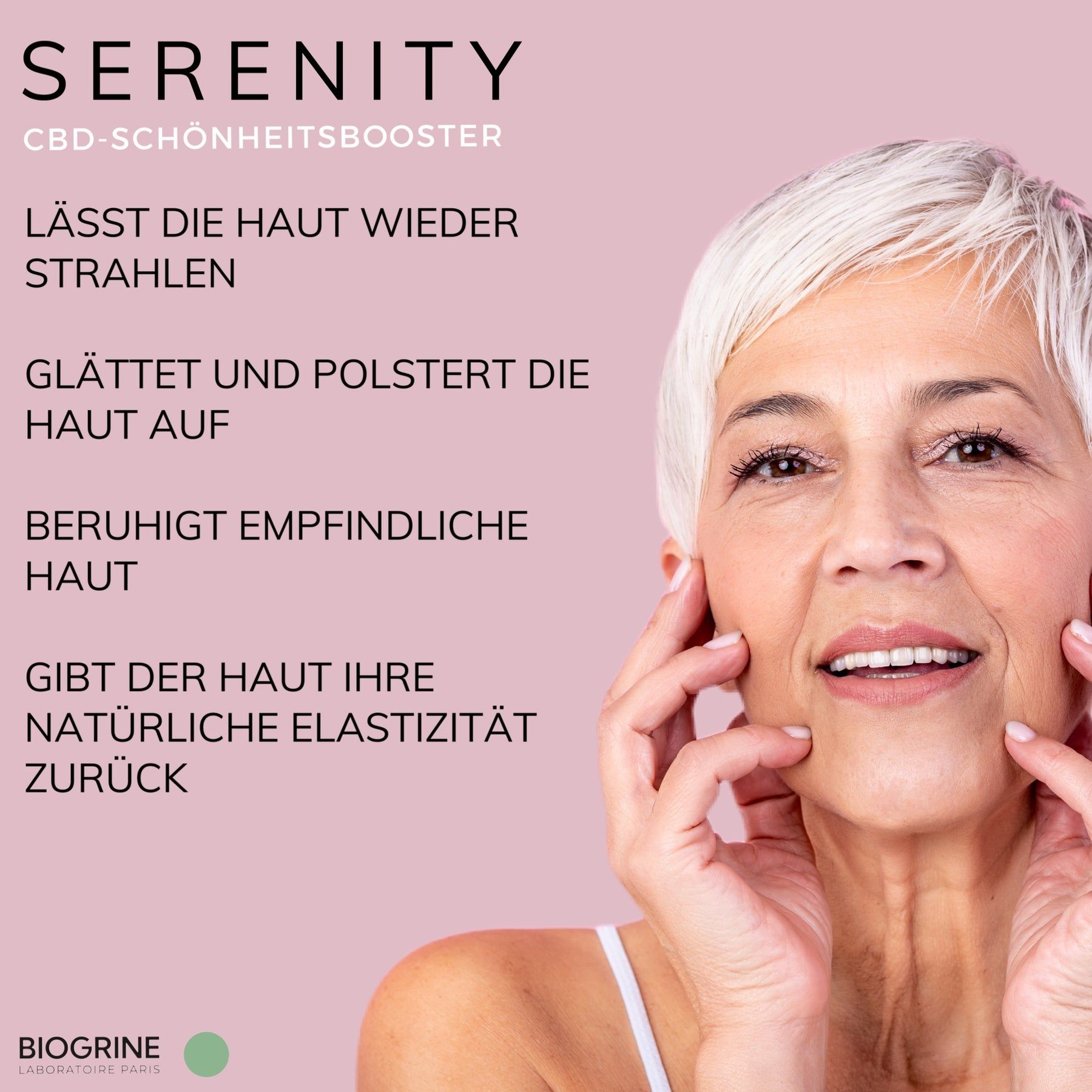BIOGRINE Siero bellezza intensivo "SERENITY" – Booster al CBD e Fico d’India