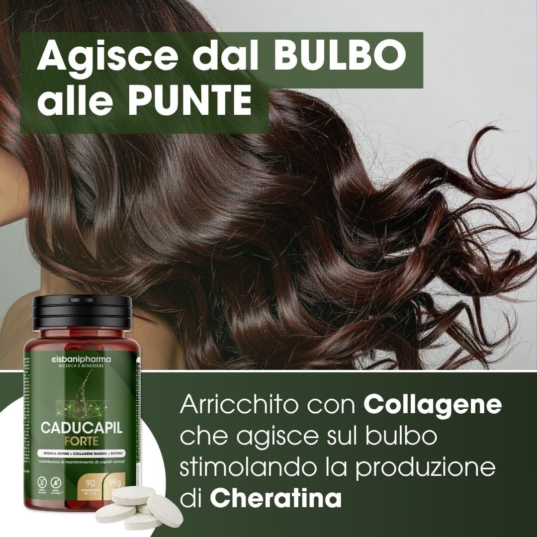 Cisbani Pharma Caducapil - Serenoa Repens e Biotina per rafforzare i capelli