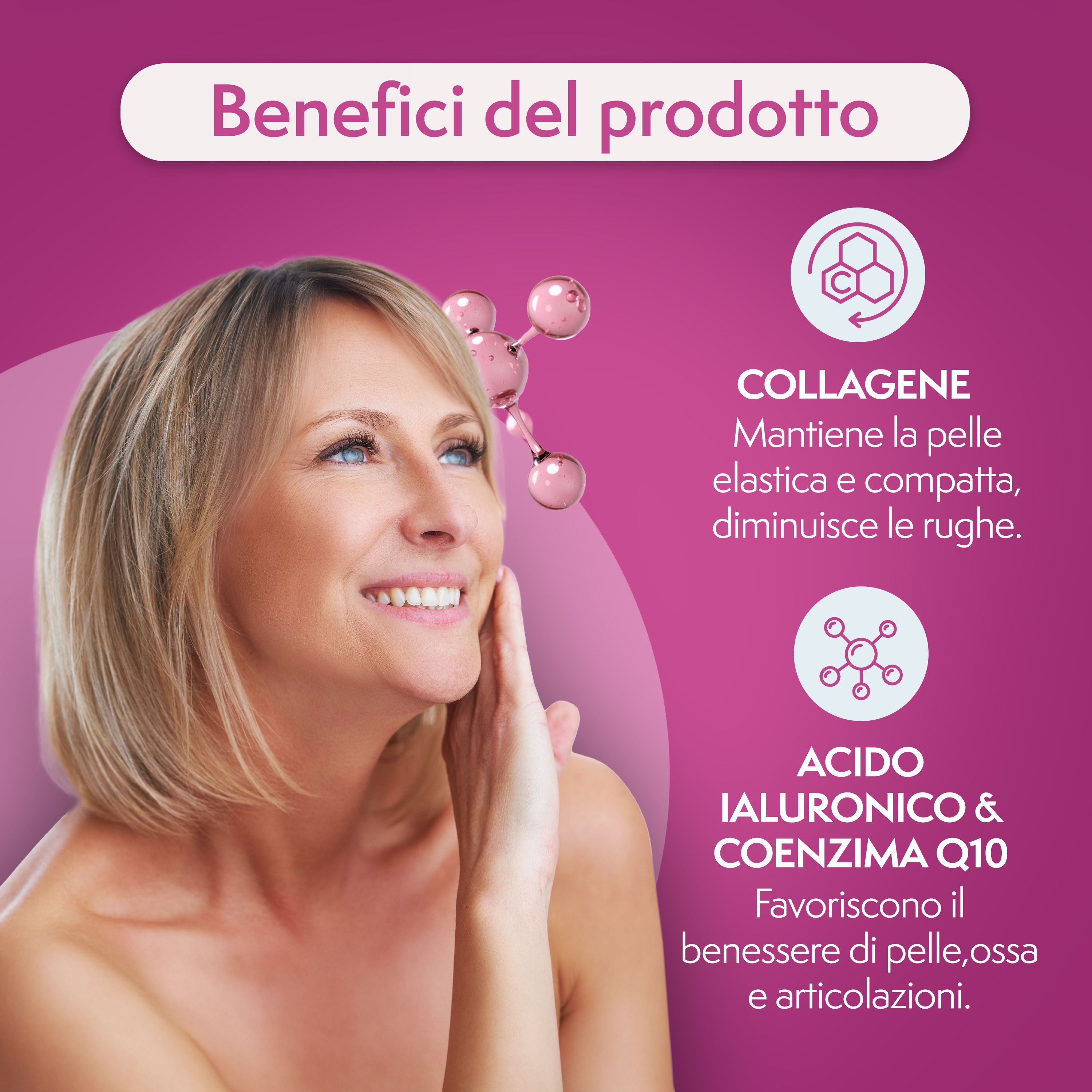 VitaminPure® Collagene e Acido Ialuronico Alto Dosaggio