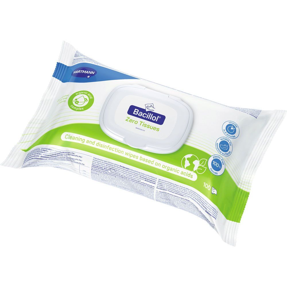 Salviette Hartmann Bacillol® Zero per la pulizia e disinfezione