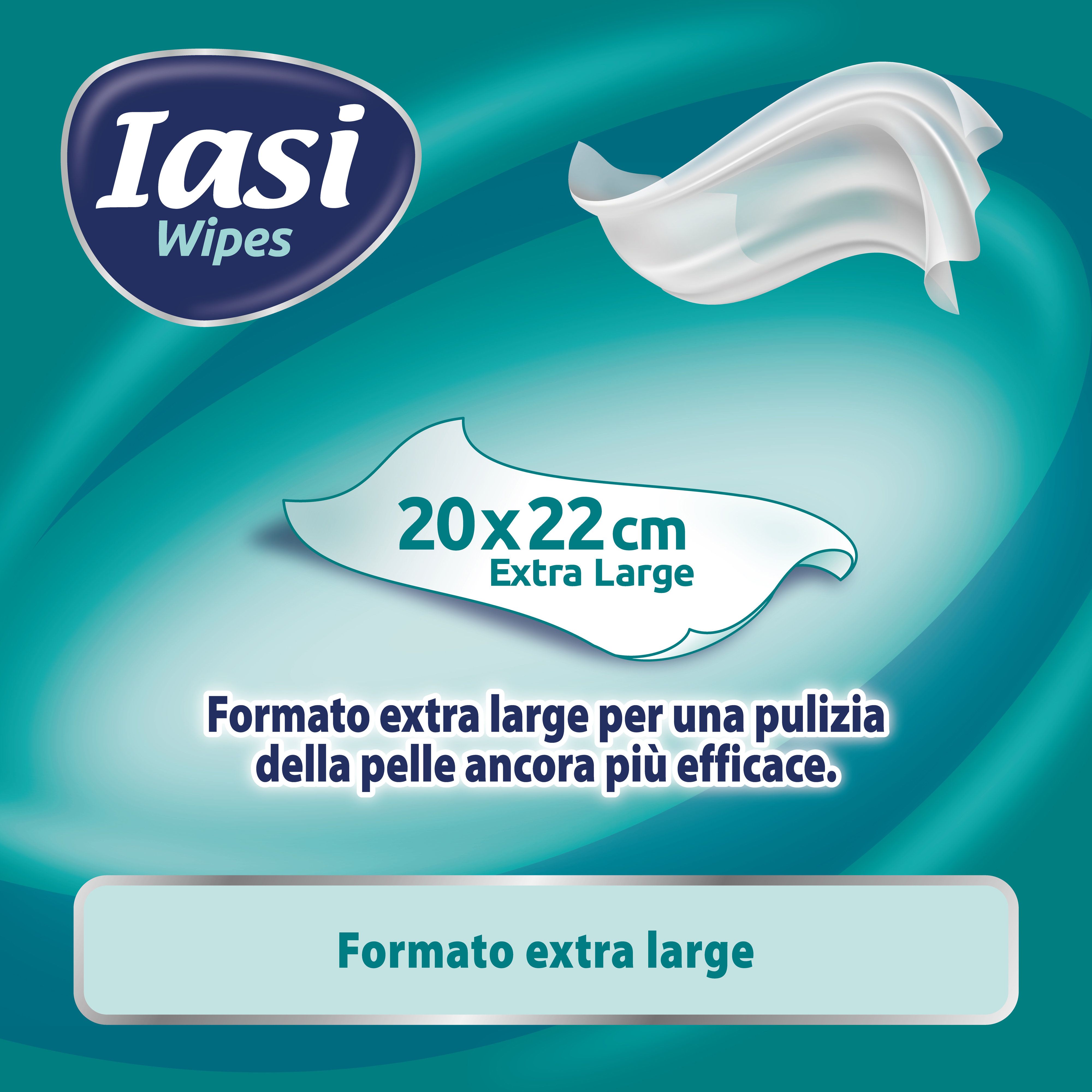 IASI Salviette XL per Adulti, Ripristinano il PH naturale della pelle, Senza Risciacquo, 864 unità