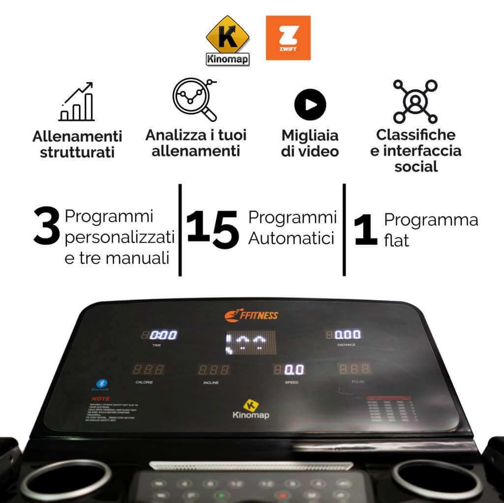 FFitness Tapis Roulant Elettrico 20 km/h FF