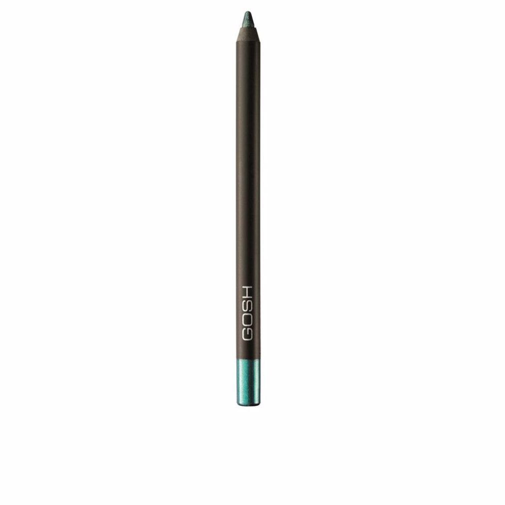 Eyeliner Gosh Velvet Touch Waterproof 018 i Sea You. Matita occhi verde con corpo nero. Marchio Gosh.