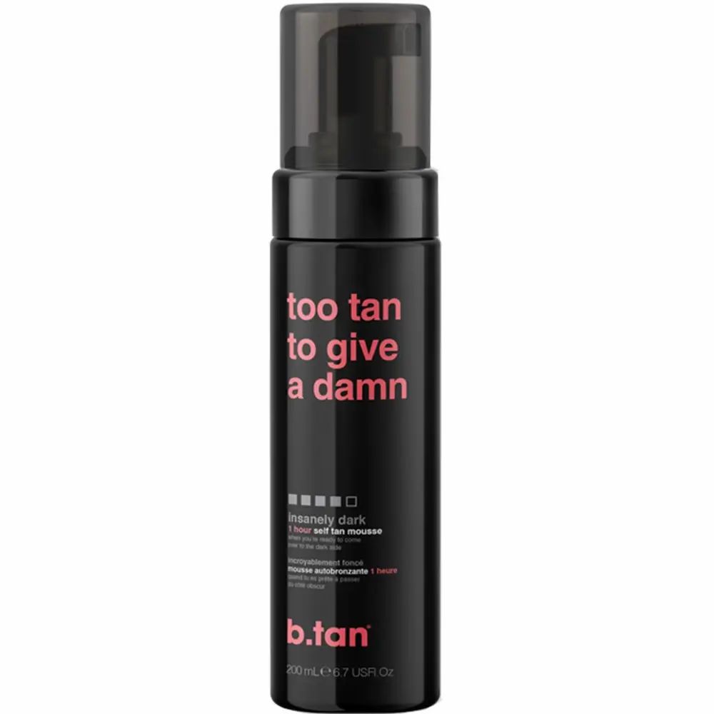 B.tan Too Tan To Give A Damn Mousse autoabbronzante – Abbronzatura intensa