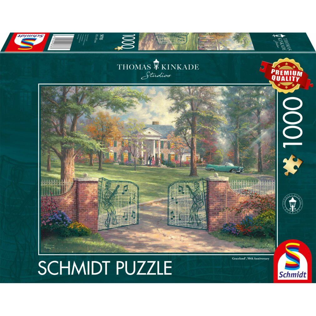 Graceland 50th Anniversary, puzzle Thomas Kinkade 1.000 pezzi