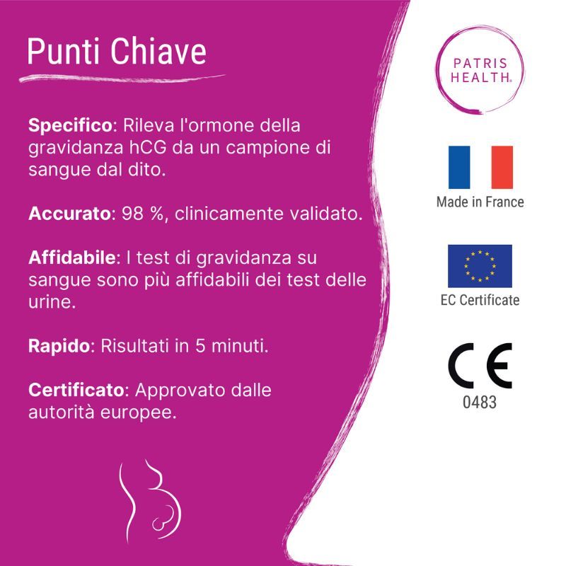 Test di Gravidanza su Sangue Patris Health®