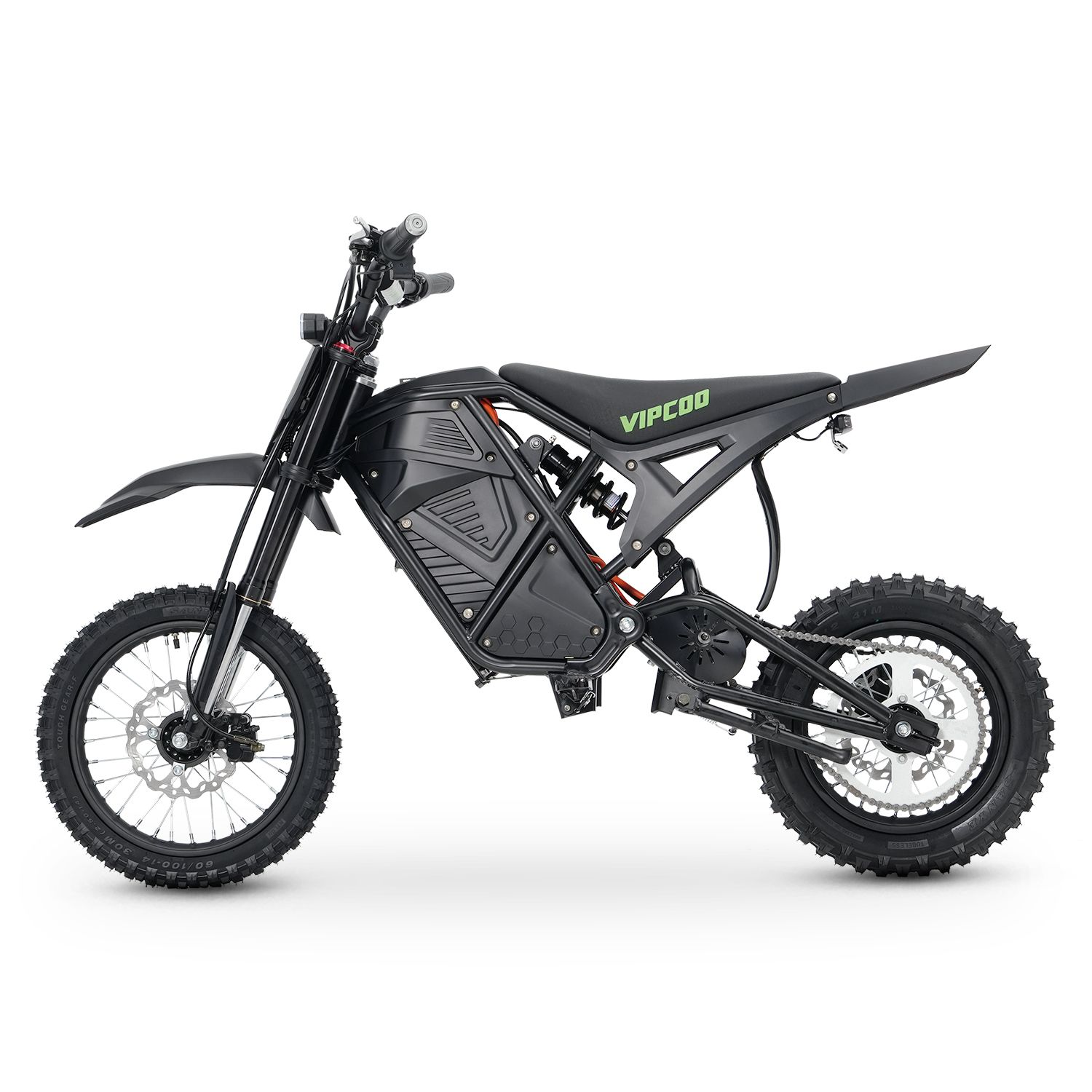 VIPCOO H3 Bicicletta elettrica da cross, 48V 23Ah, pneumatici da fuoristrada da 14"/12"
