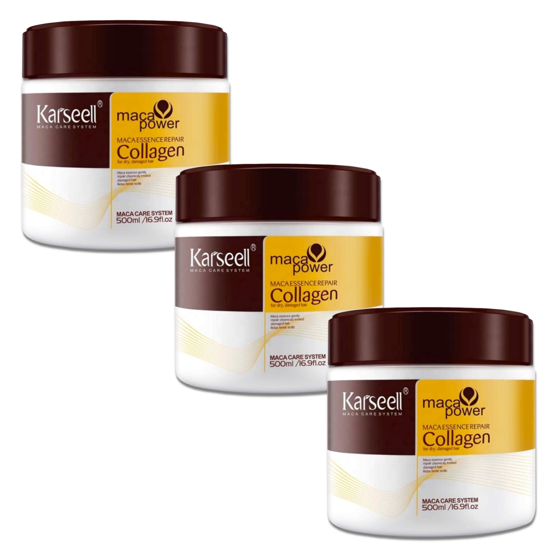 Karseell Maschera per capelli per la cura dei capelli con olio di argan