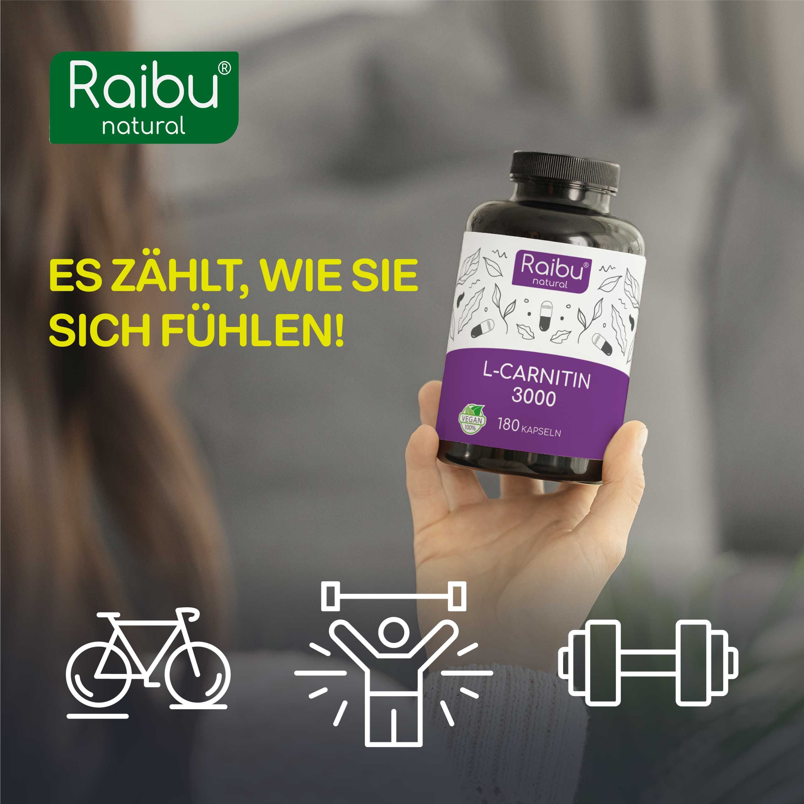 RAIBU L Carnitina Capsule ad Alto Dosaggio