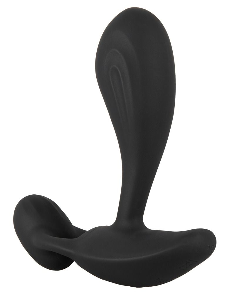 Prodotto benessere nero dalla forma curva. Ha due estremità arrotondate e una parte allungata e curva.