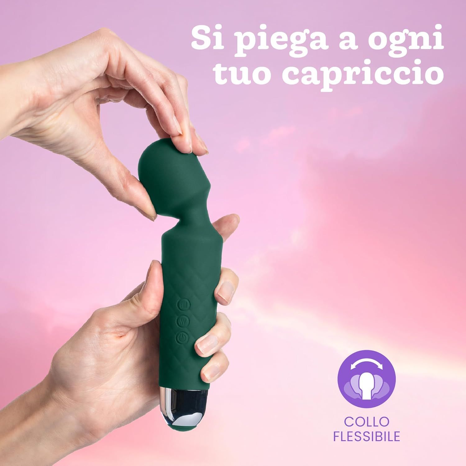 Oliver James Vibratore per donne – Silenzioso e potente, colore verde