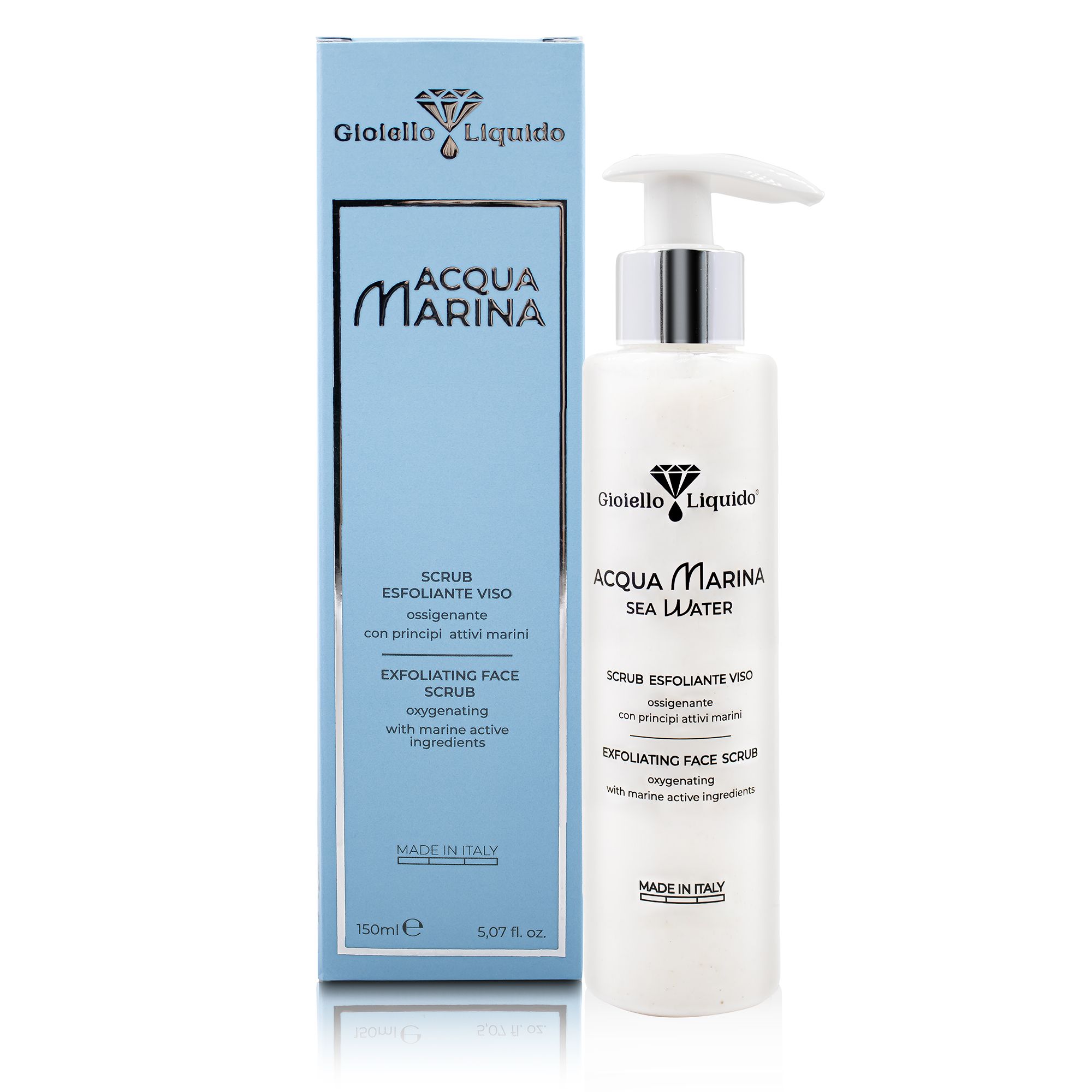 Gioiello Liquido Kit Viso Tonico, Latte Detergente e Scrub Esfoliante