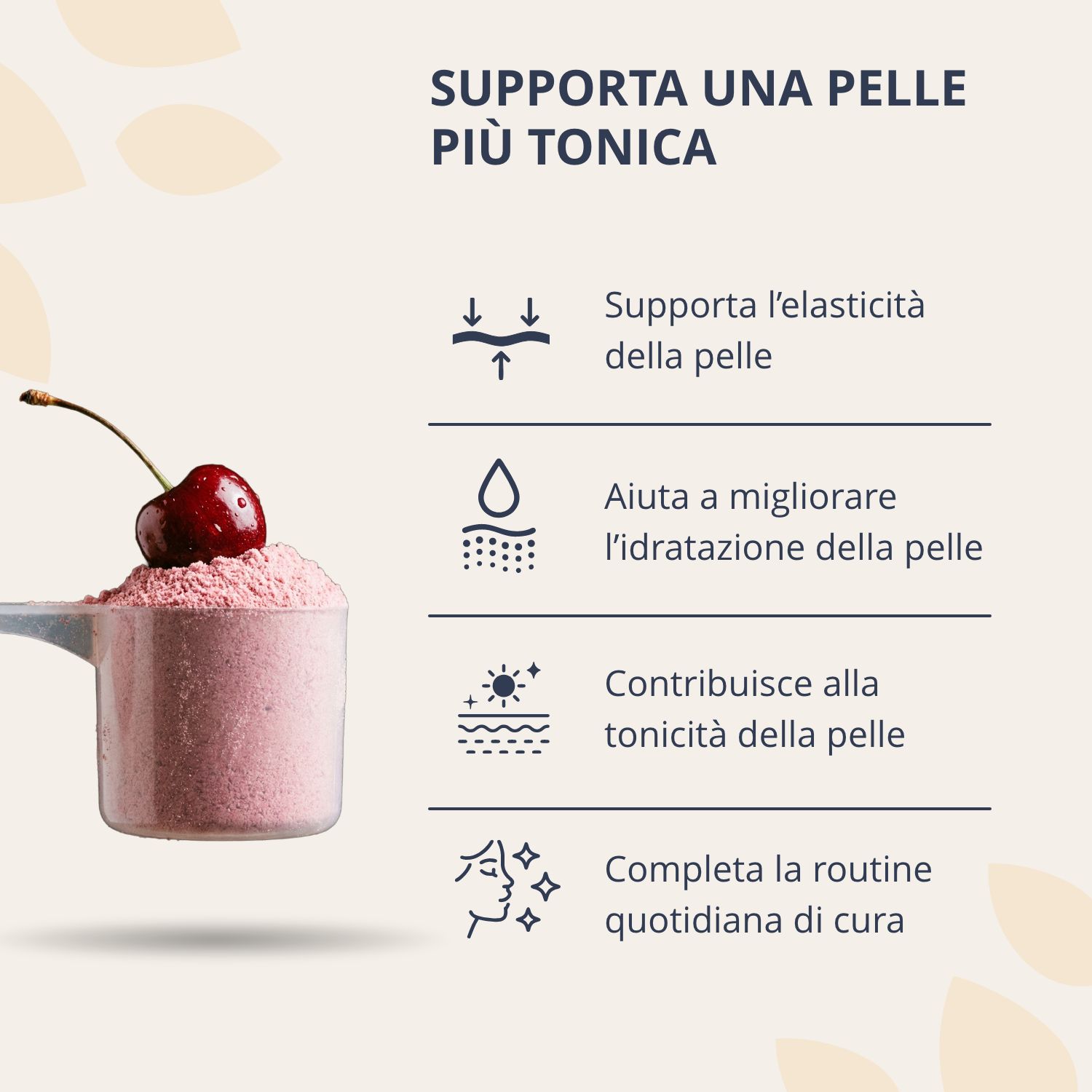Golden Tree Collagen Derma Lift supporta una pelle più tonica. Completa la cura quotidiana della pelle.