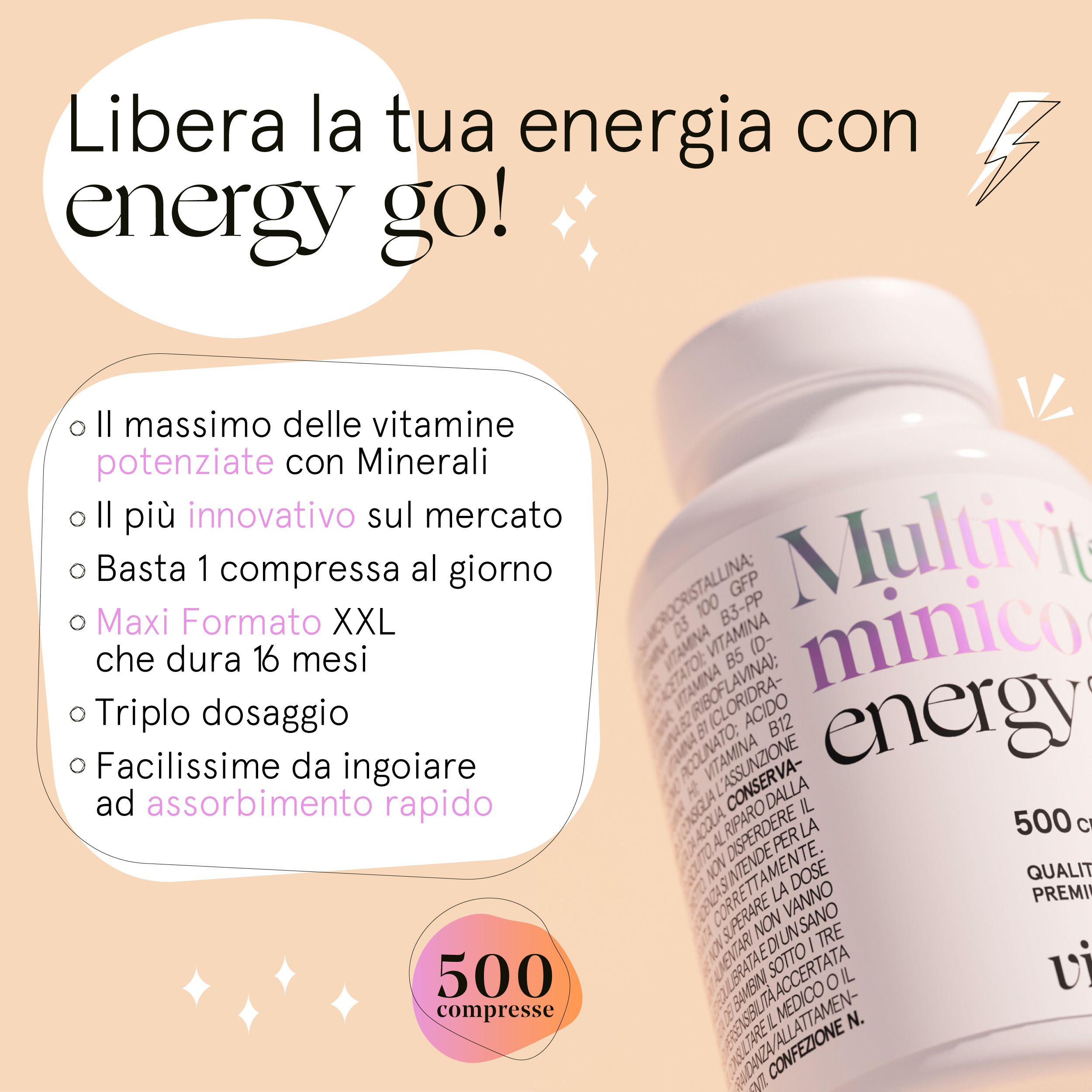 Vitaminact - Multivitaminico Energy Go