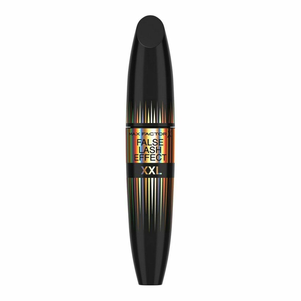 Tubo di mascara nero con etichetta dorata. Scritta: Max Factor False Lash Effect XXL.