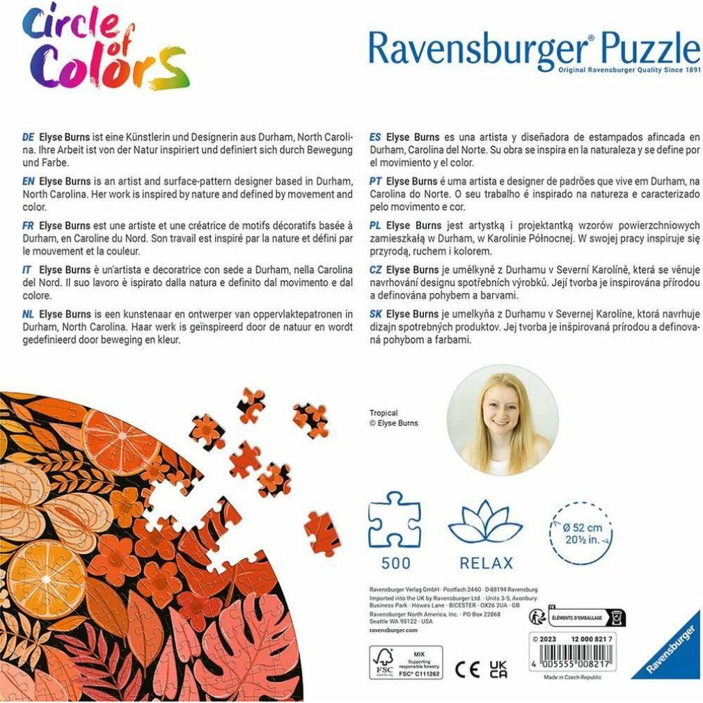 Puzzle da 500 Pezzi - Circle of Colors: Tropical