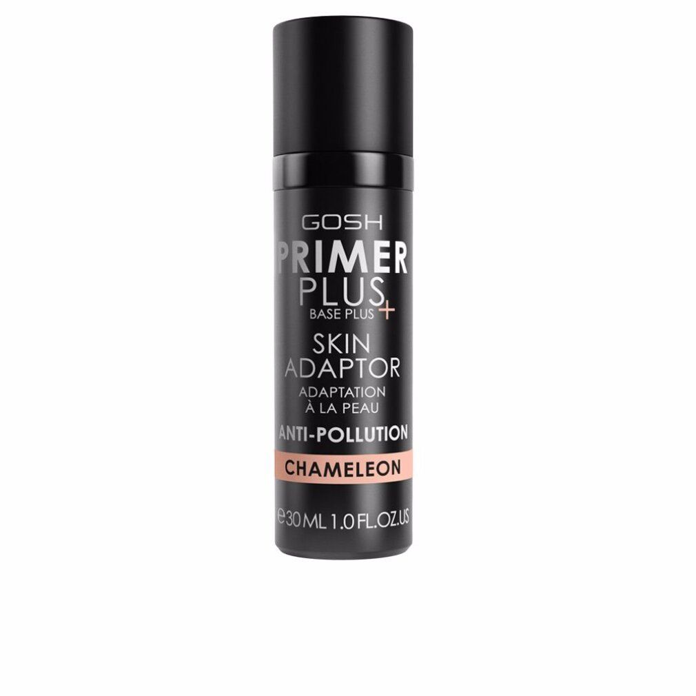 Flacone nero con PRIMER PLUS+, SKIN ADAPTOR, ANTI-POLLUTION, CHAMÄLEON. 30 ml.
