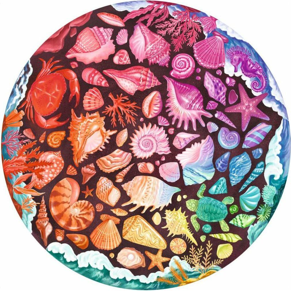 Puzzle rotondo ravensburger a colori: männer 500 pezzi