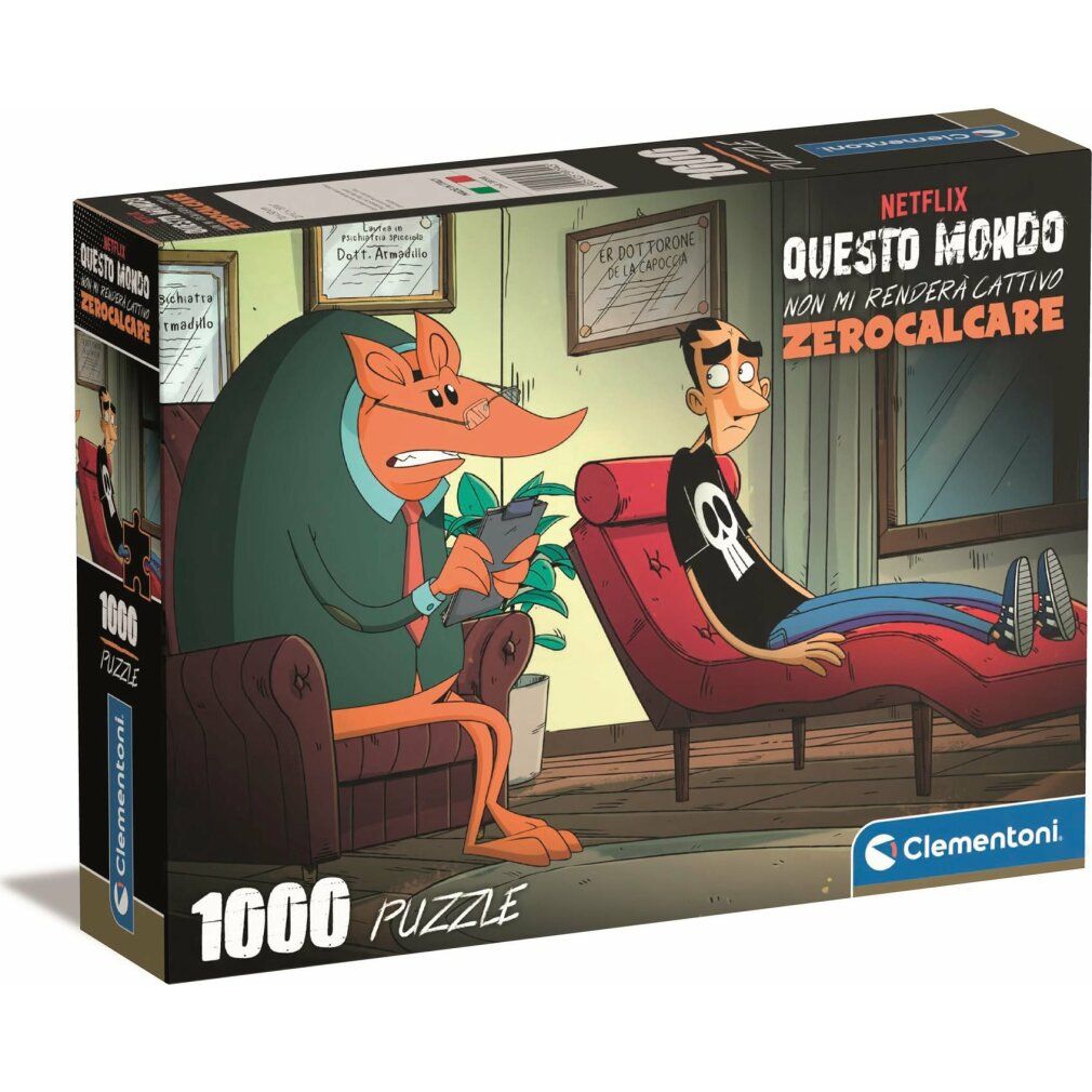 clementoni Puzzle Netflix: Questo mondo non può prendermi (Zerocalcare i) 1000 pezzi