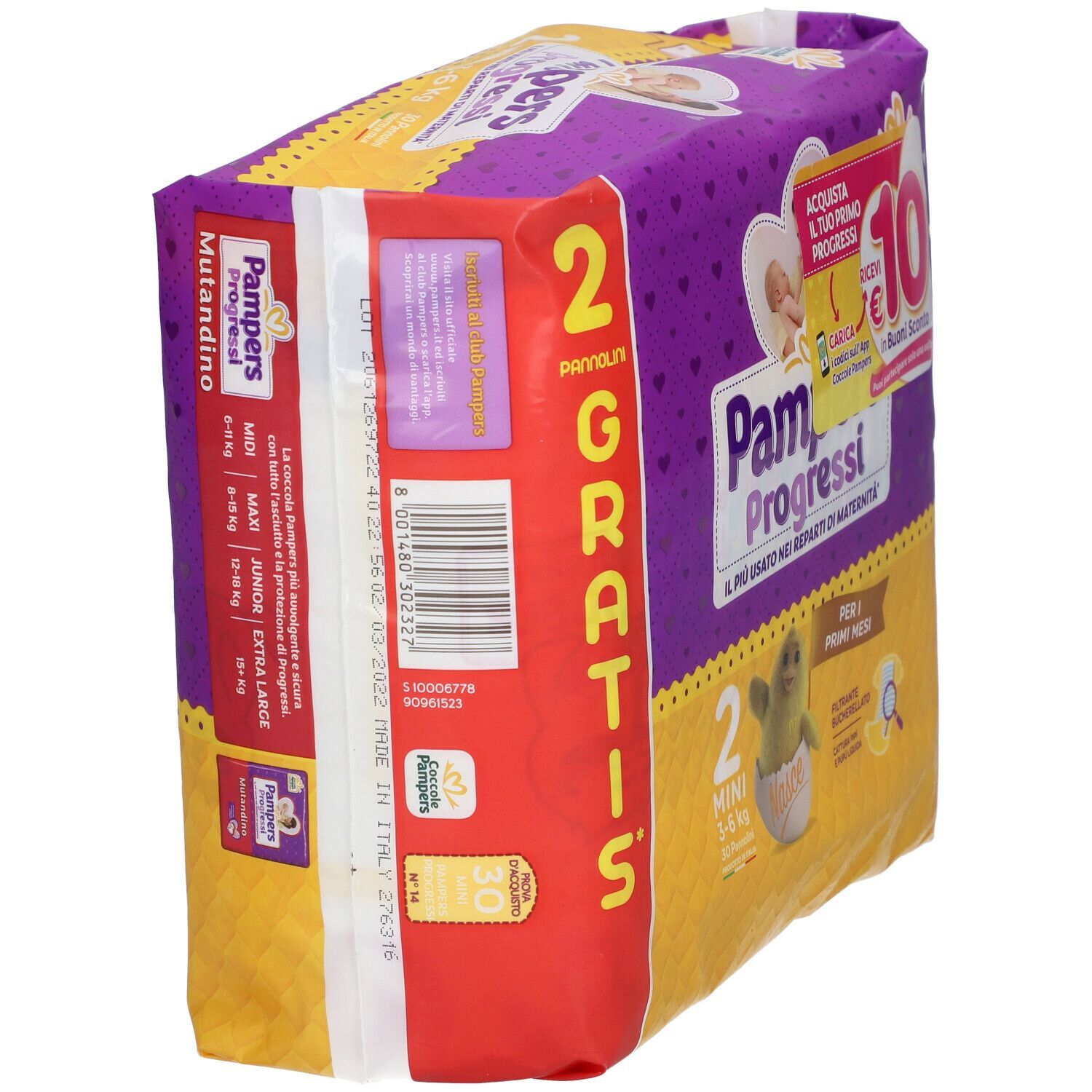 Pampers Progressi 2 Minin 3-6 kg