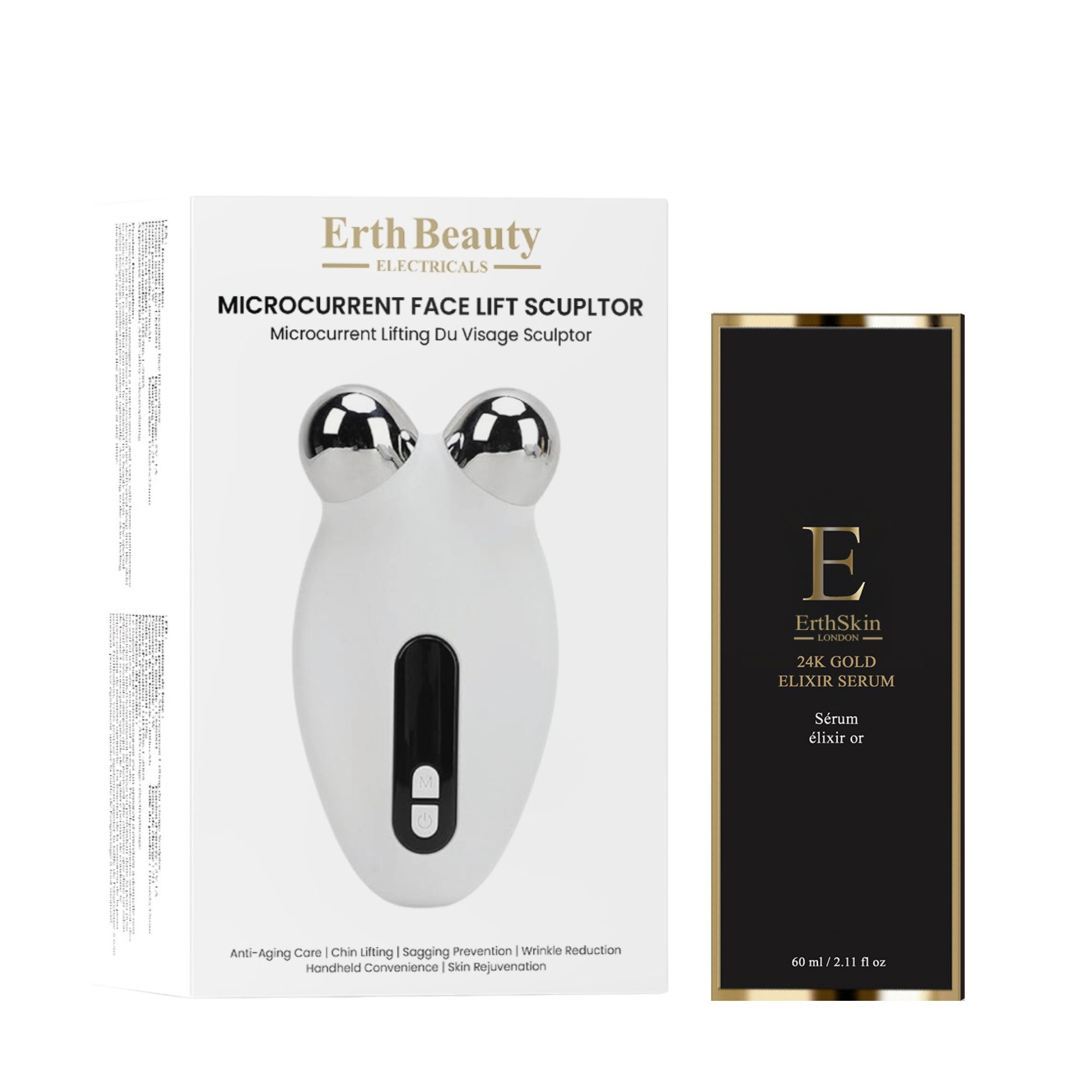 ErthSkin London Sculptor Microcorrente Duo Siero Oro 24K
