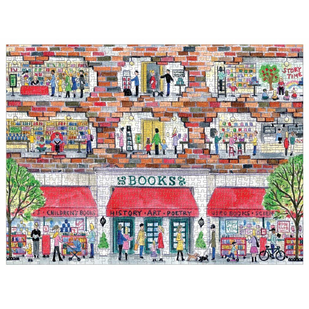 galison Puzzle Giorno in libreria 1000 pezzi