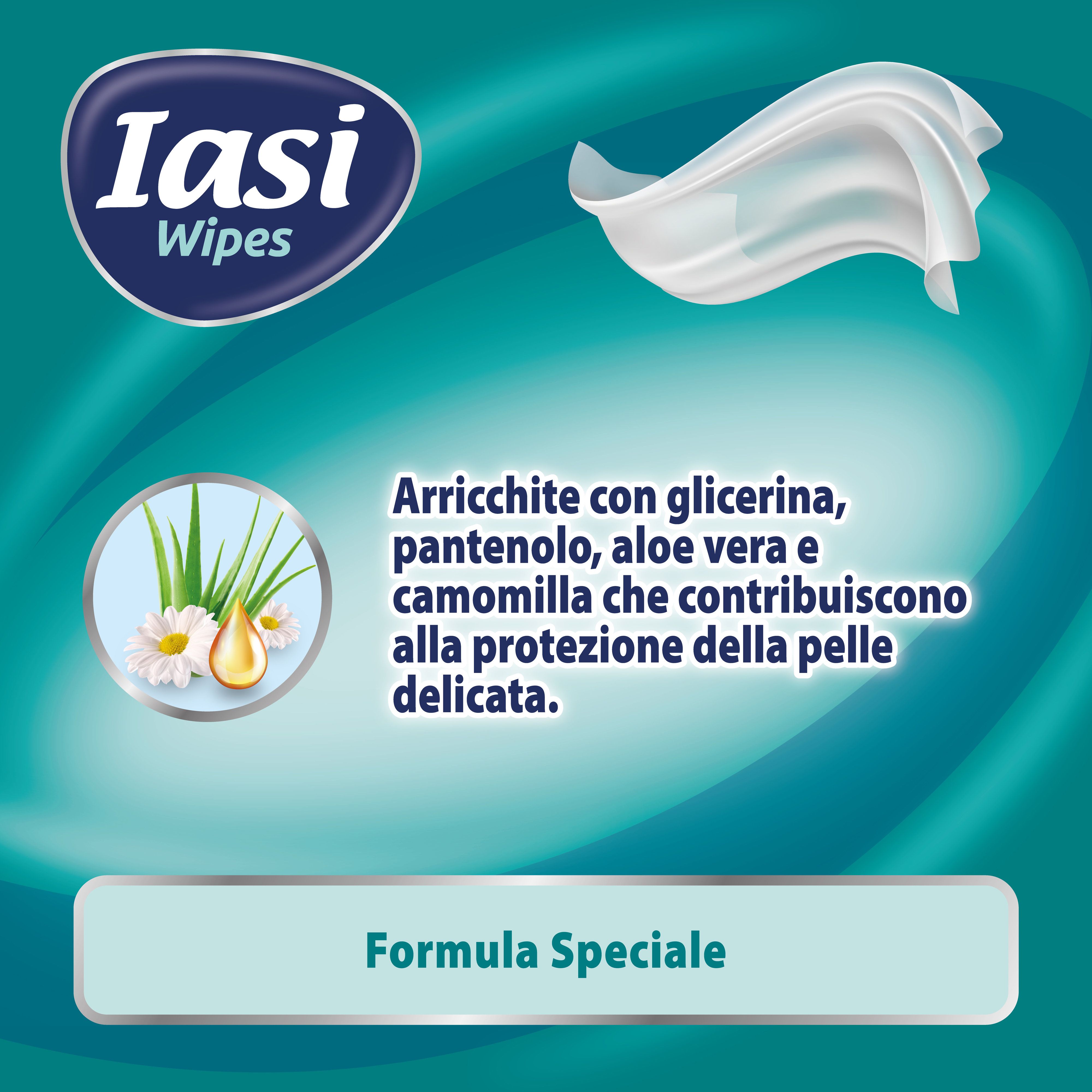 IASI Salviette XL per Adulti, Ripristinano il PH naturale della pelle, Senza Risciacquo, 864 unità