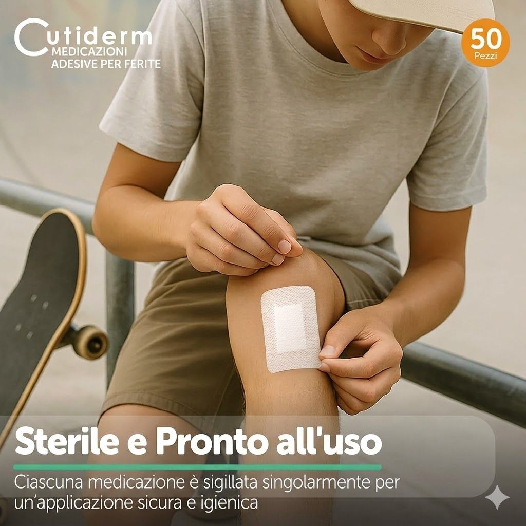 Bendaggio sterile per ferite 5 cm x 7,5 cm Cutiderm
