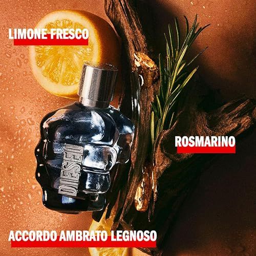 Diesel Only The Brave Eau de Toilette con aromi di agrumi e rosmarino.