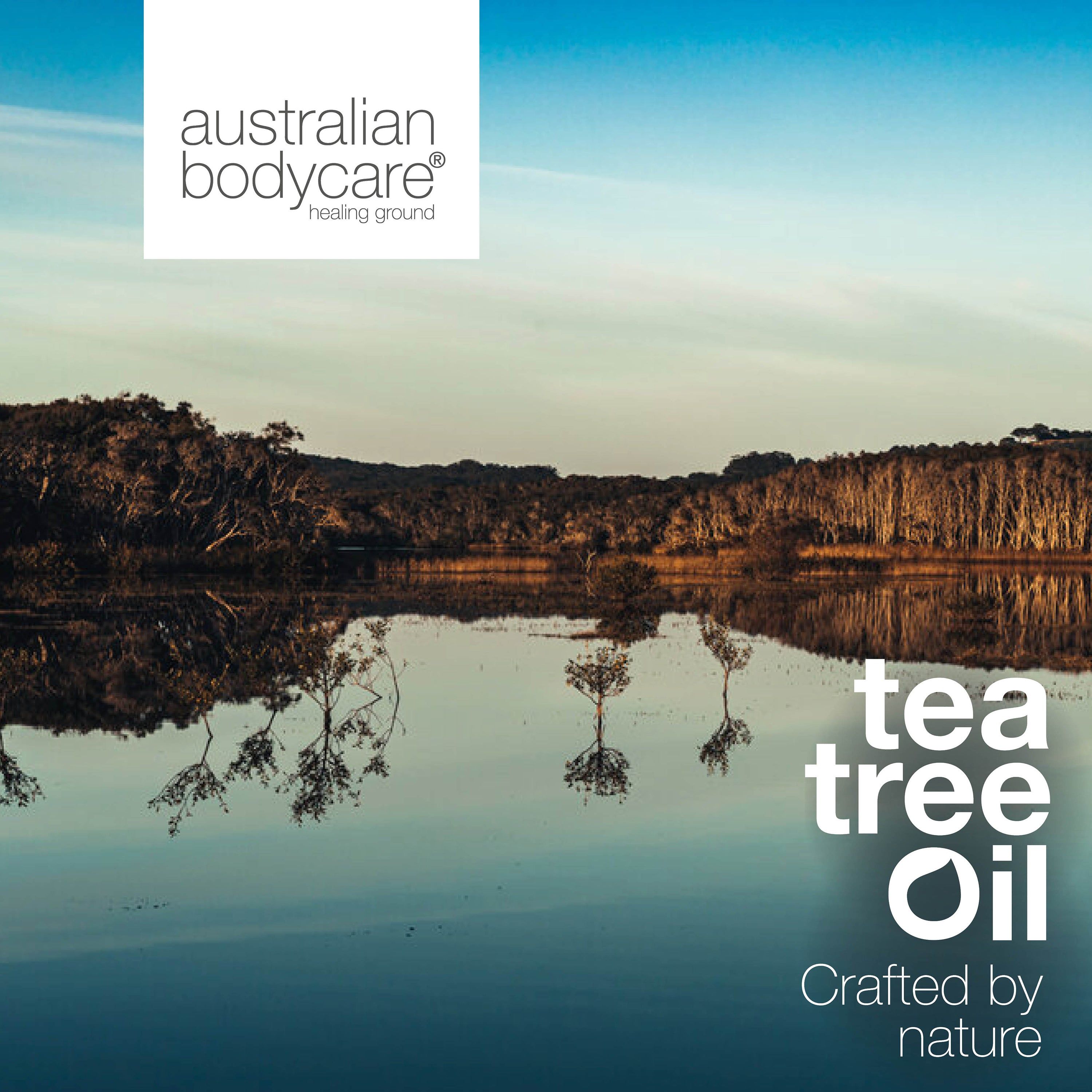 Olio di tea tree australiano per la cura del corpo + gel doccia alla menta