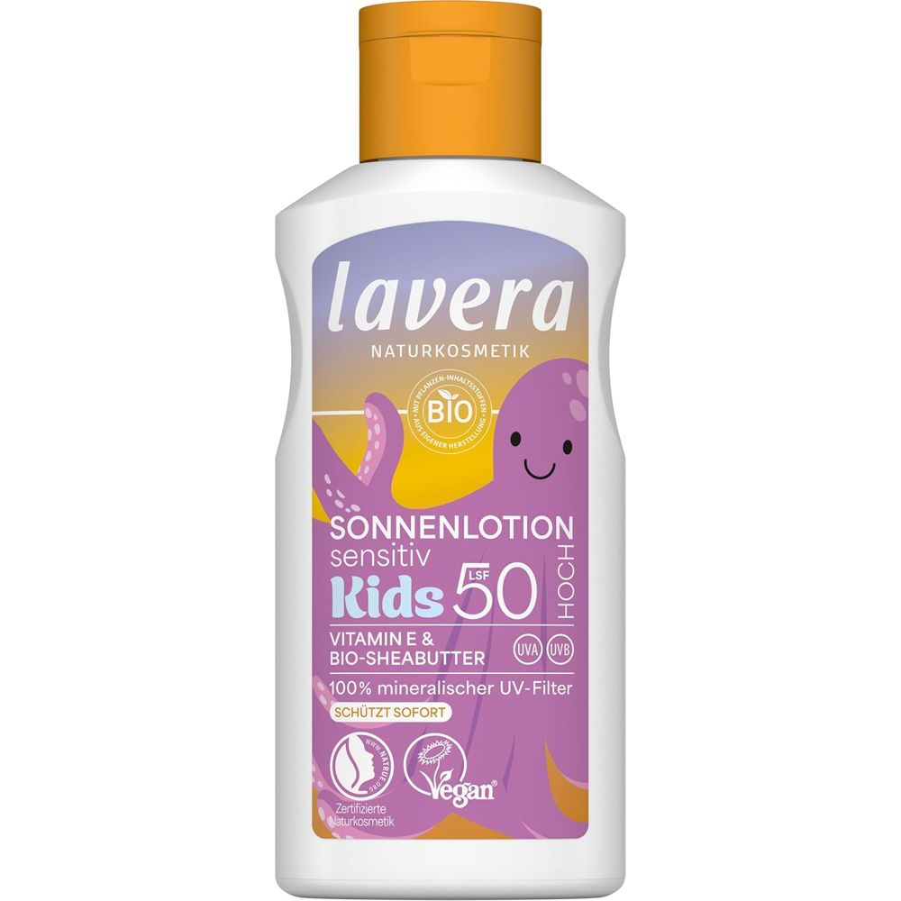 lavera lozione solare Sensitive KIDS SPF 50