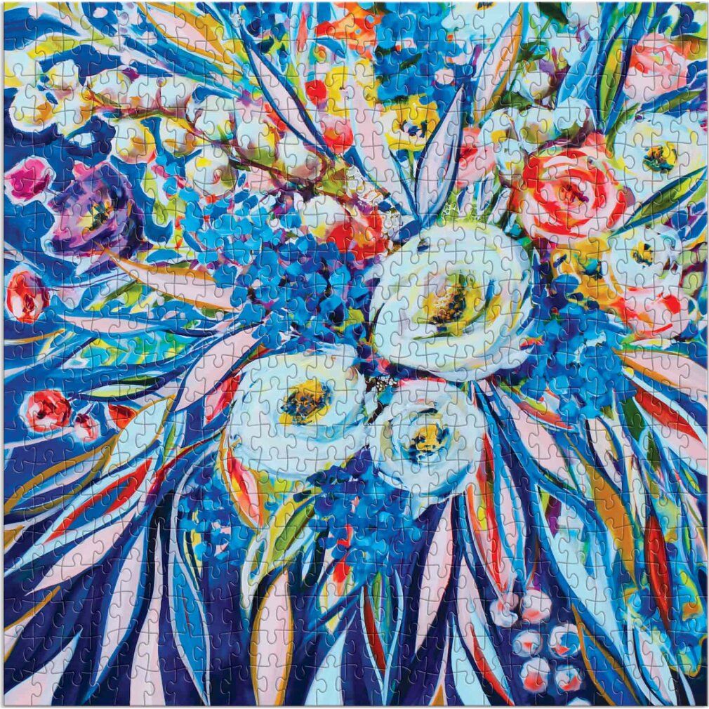 galison Puzzle quadrato Fiori d'arte 500 pezzi