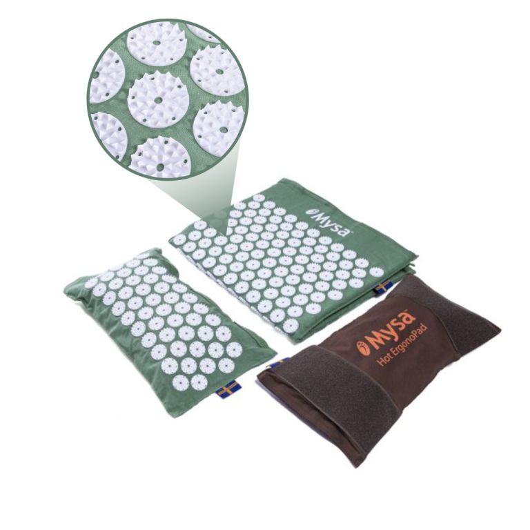 Ergono Mysa Duo - Set d'agopressione Ergonomico e riscaldabile al 100%