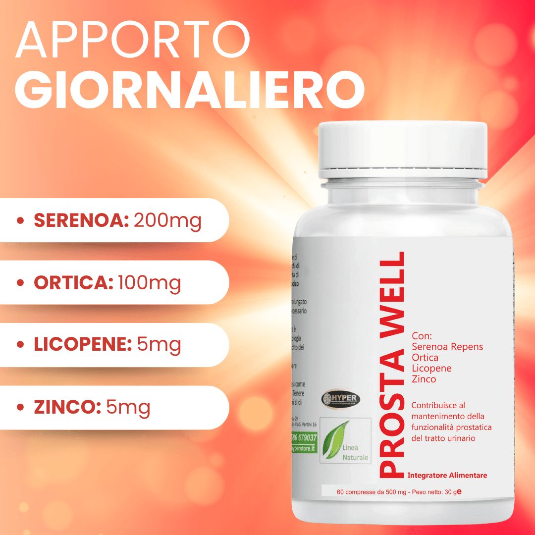 HYPER Prosta Well Serenoa Repens per il Benessere della Prostata e delle Vie Urinarie
