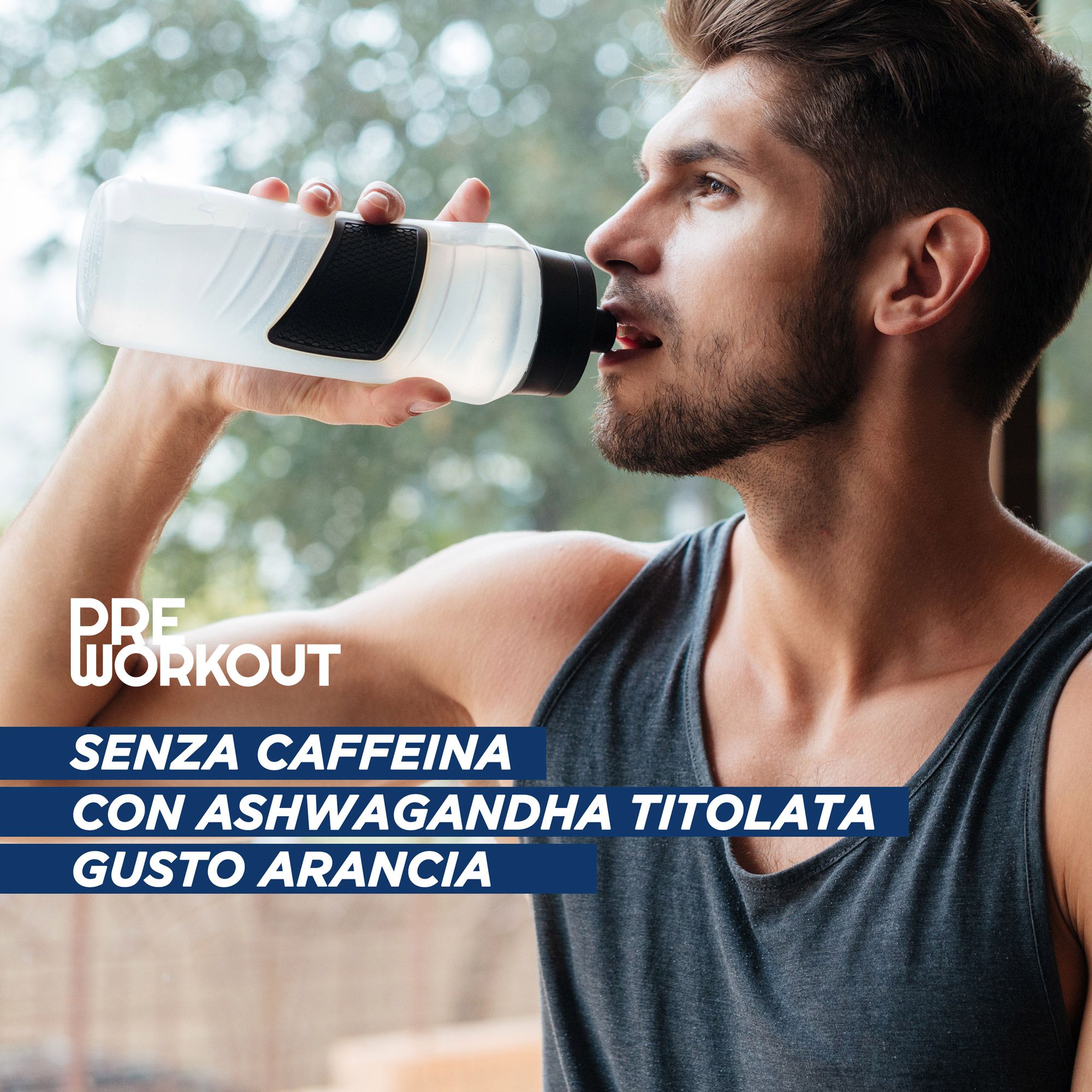 VITATIV® Pre Workout Senza Caffeina - Citrullina + Beta-Alanina + Ashwagandha - Uomo - 200g