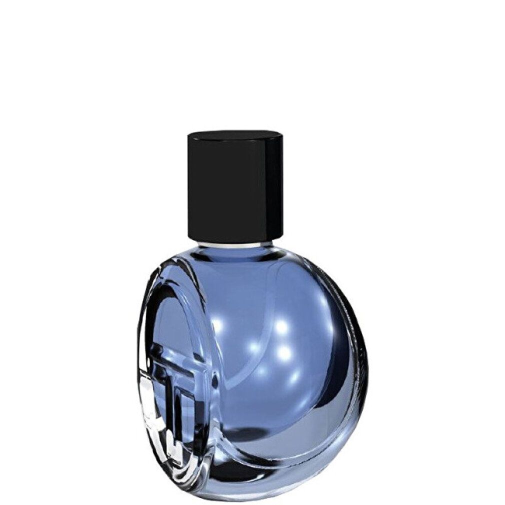 Flacone Sergio Tacchini Smash Eau de Toilette, blu, con tappo nero.