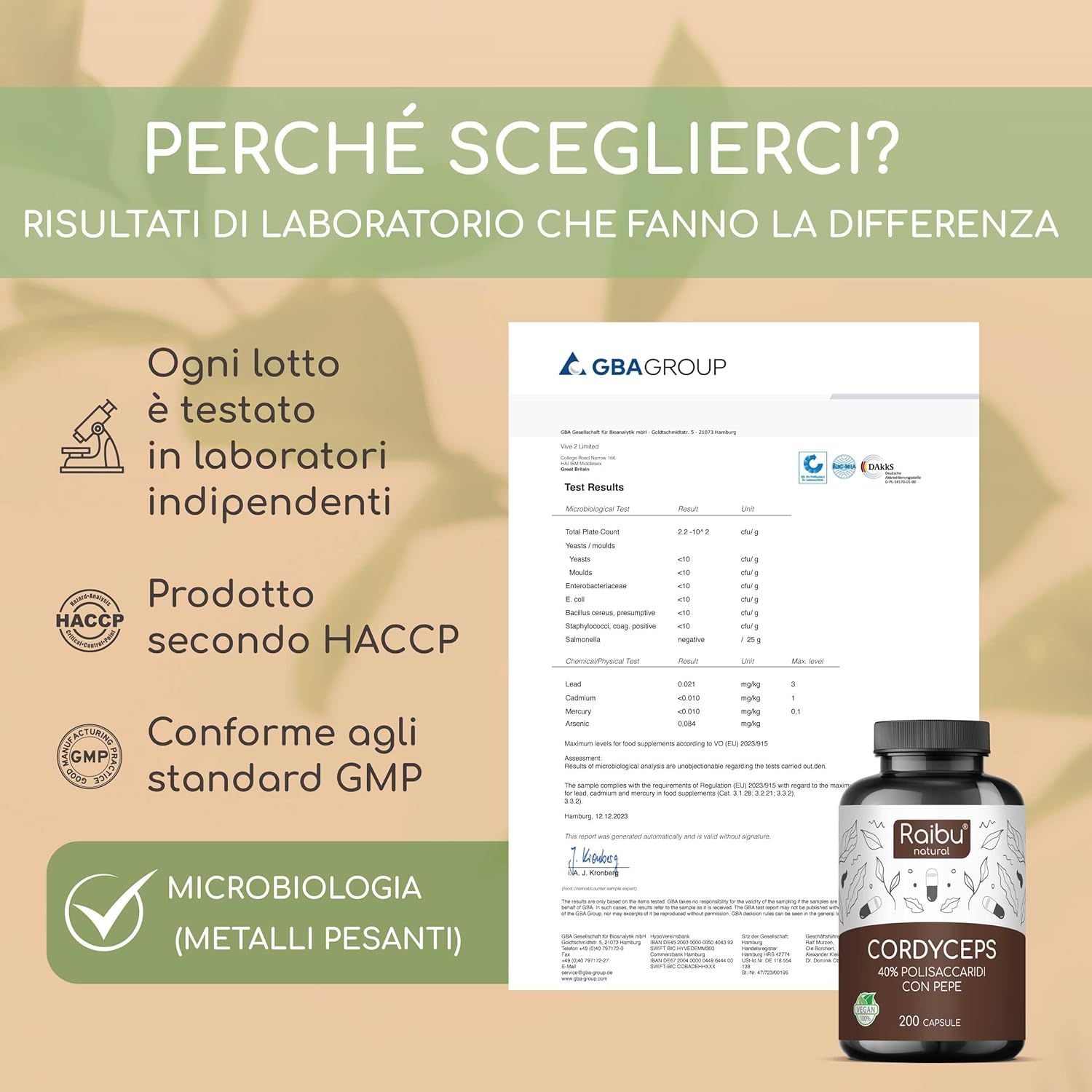 Cordyceps Capsule 700 mg Alto Dosaggio - RAIBU