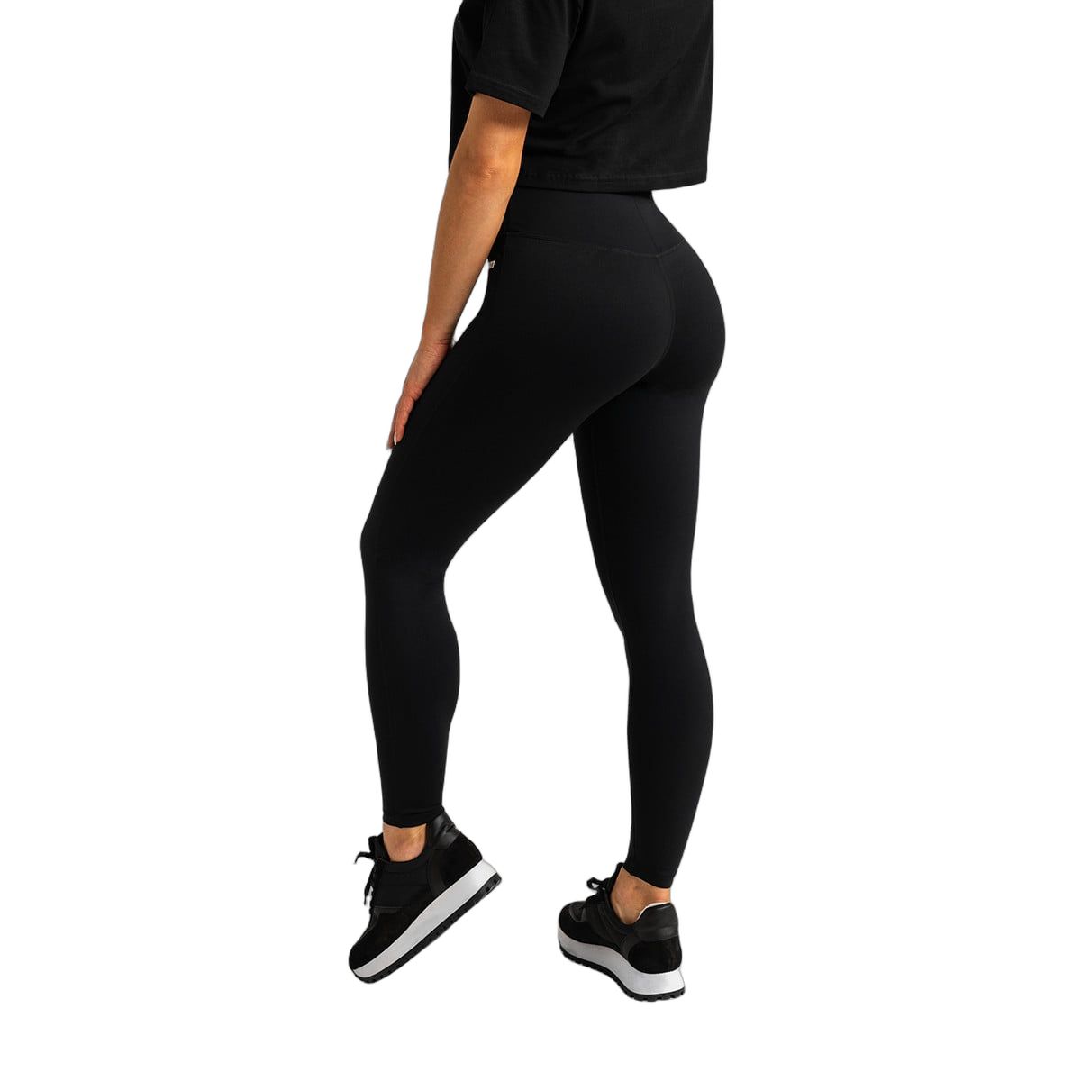 GymBeam Leggings donna Limitless Black a vita alta senza tasche