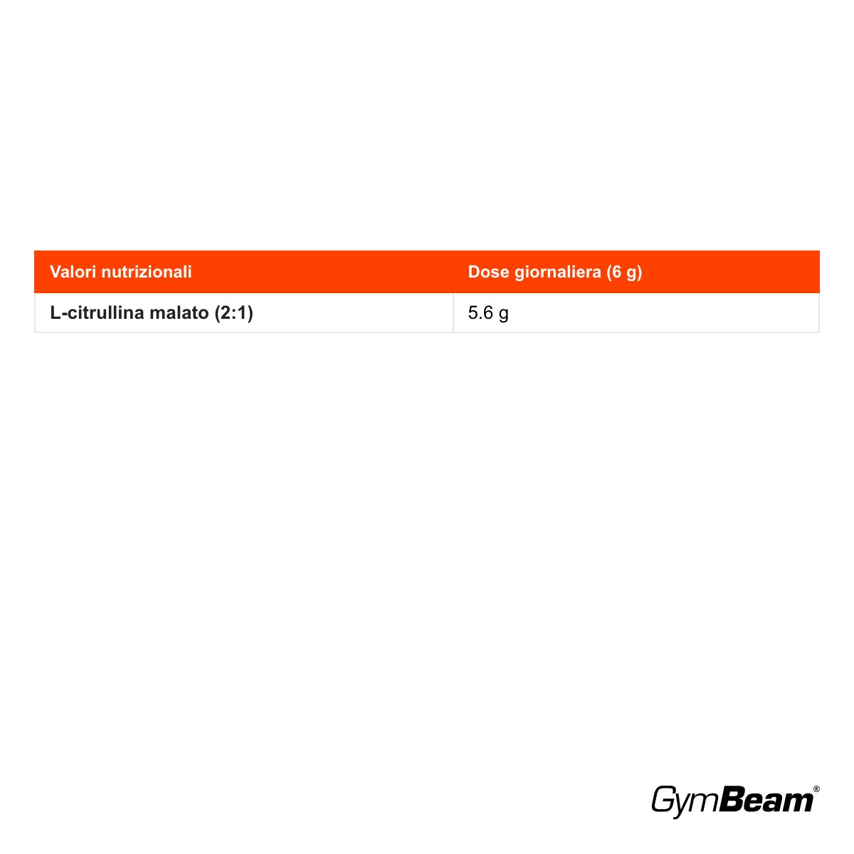 GymBeam Citrullina Malato pre-workout rapporto 2:1, Lemon - Lime