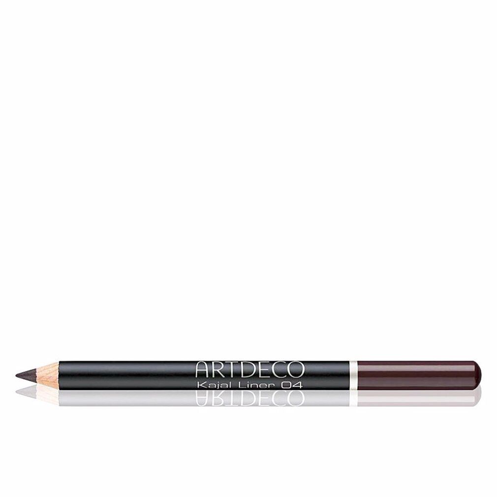Artdeco Kajal Liner 04 Forest Brown. Matita kajal marrone scuro con punta in legno e estremità marrone. Fusto nero con testo bianco.