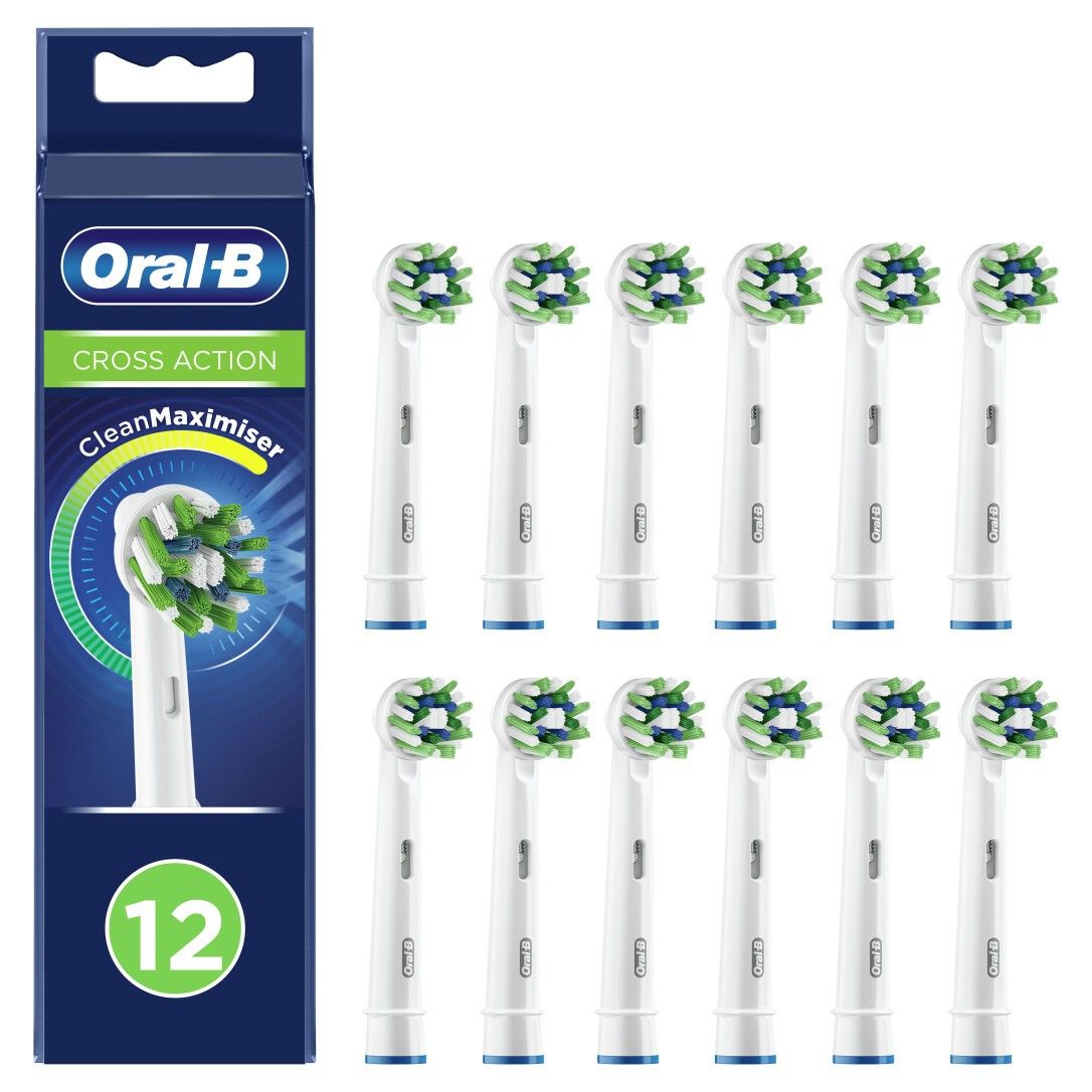 Oral-B CrossAction Cross Action Clean Maximizer 12er FFS 12 pz Bianco