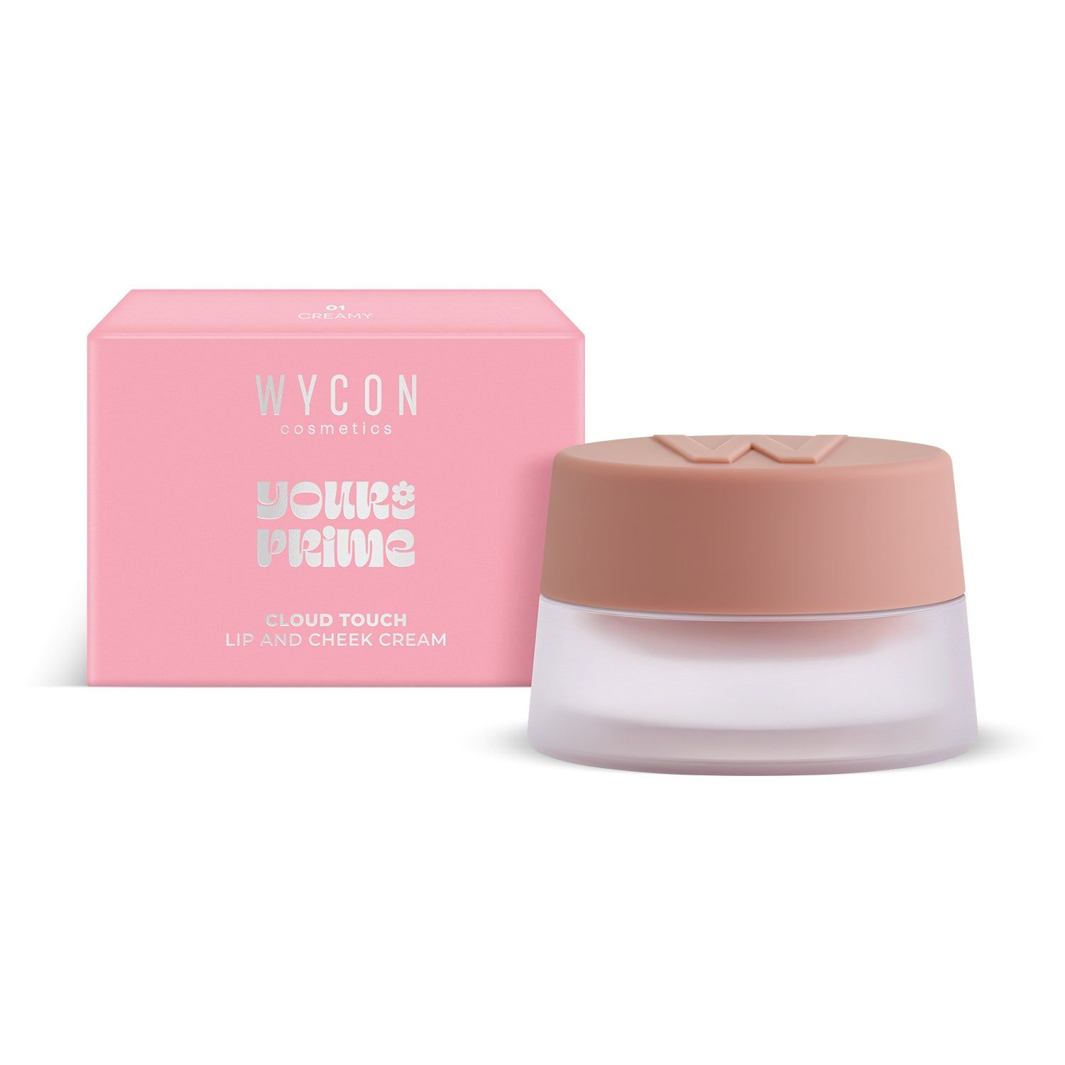 WYCON cosmetics CLOUD TOUCH Mousse multifunzione labbra e guance 01 CREAMY