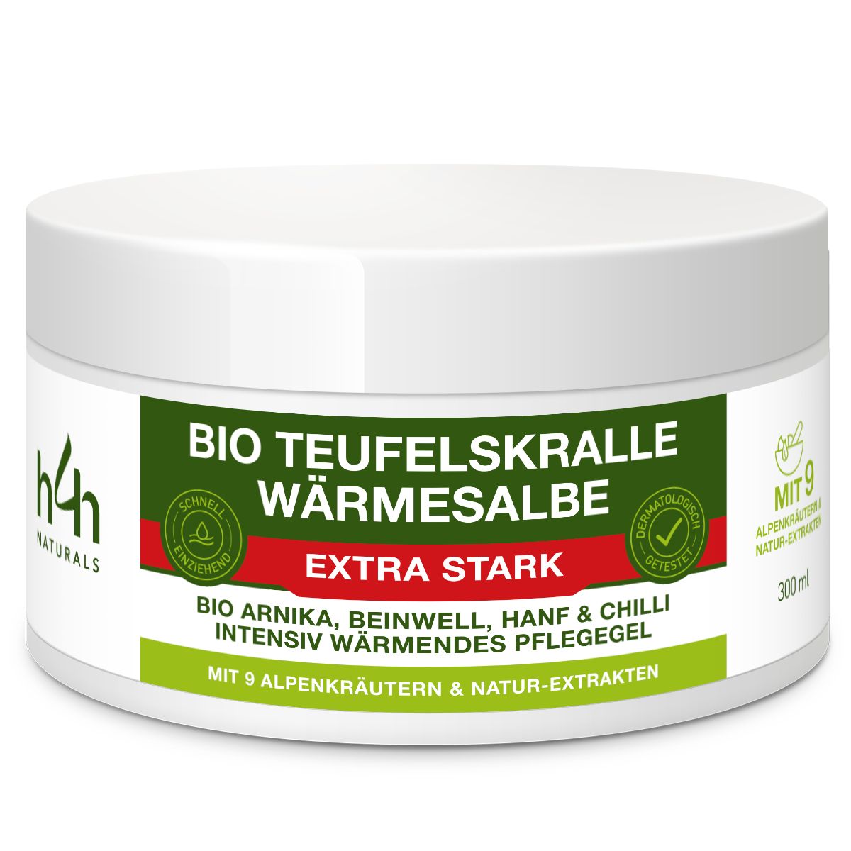 H4H Naturals® Wärmesalbe Extra Stark per dolori muscolari e articolari