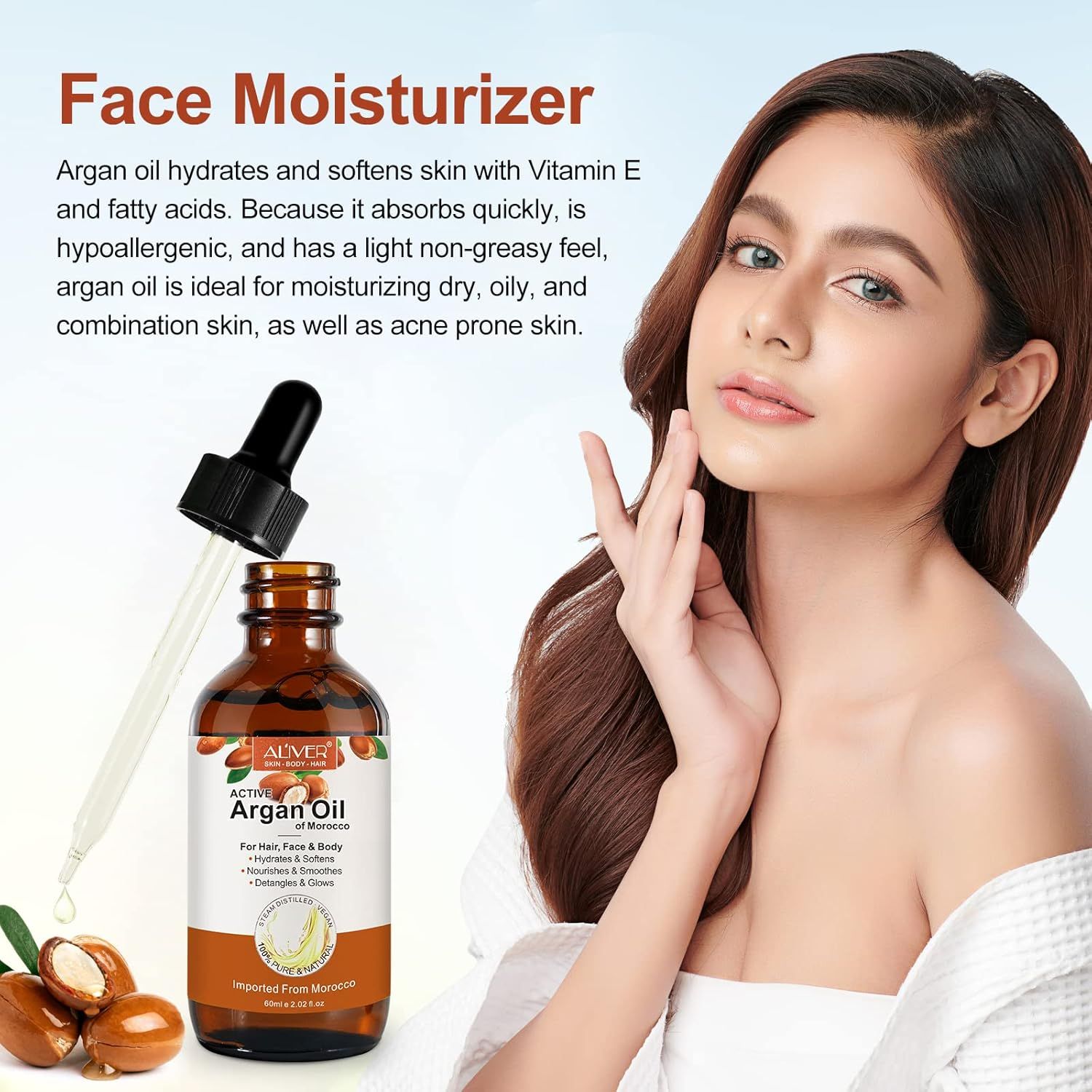 Zoxpm Olio di Argan per Capelli
