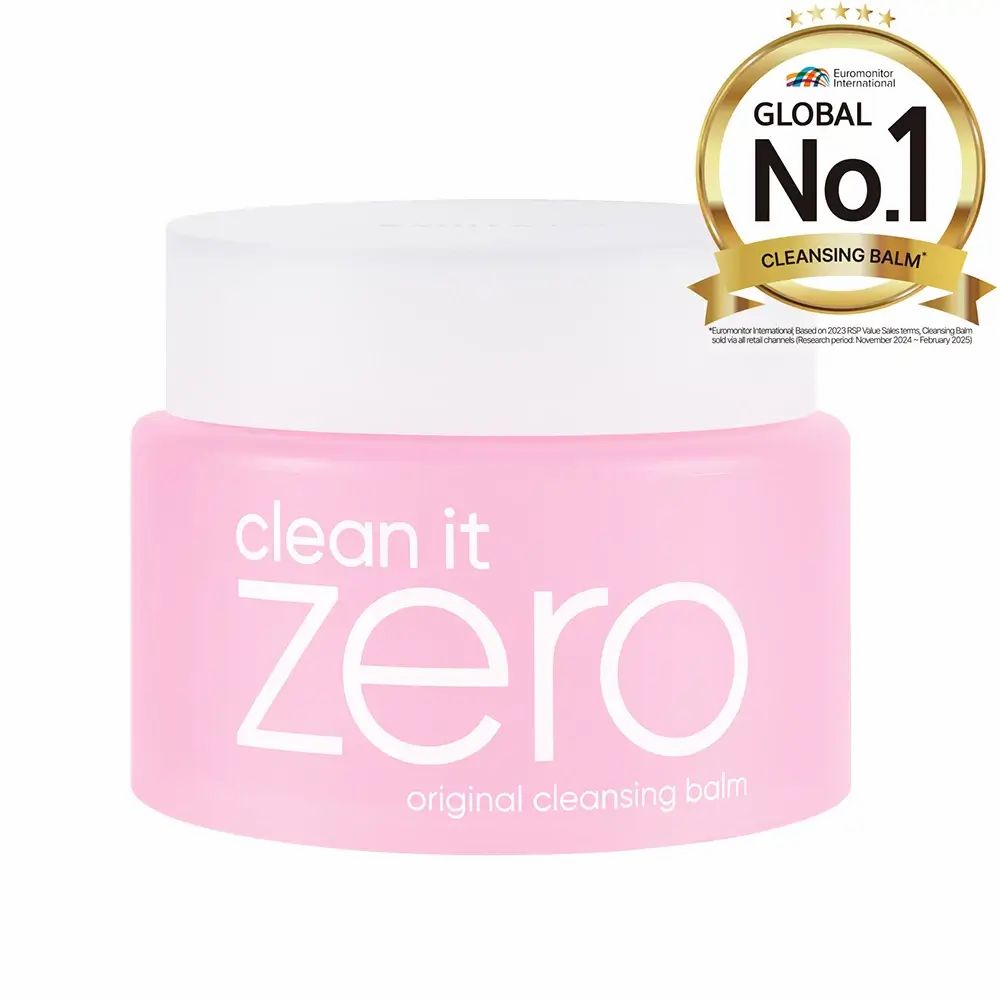 Barattolo rosa con coperchio bianco. Testo: "clean it zero". Riconoscimento.