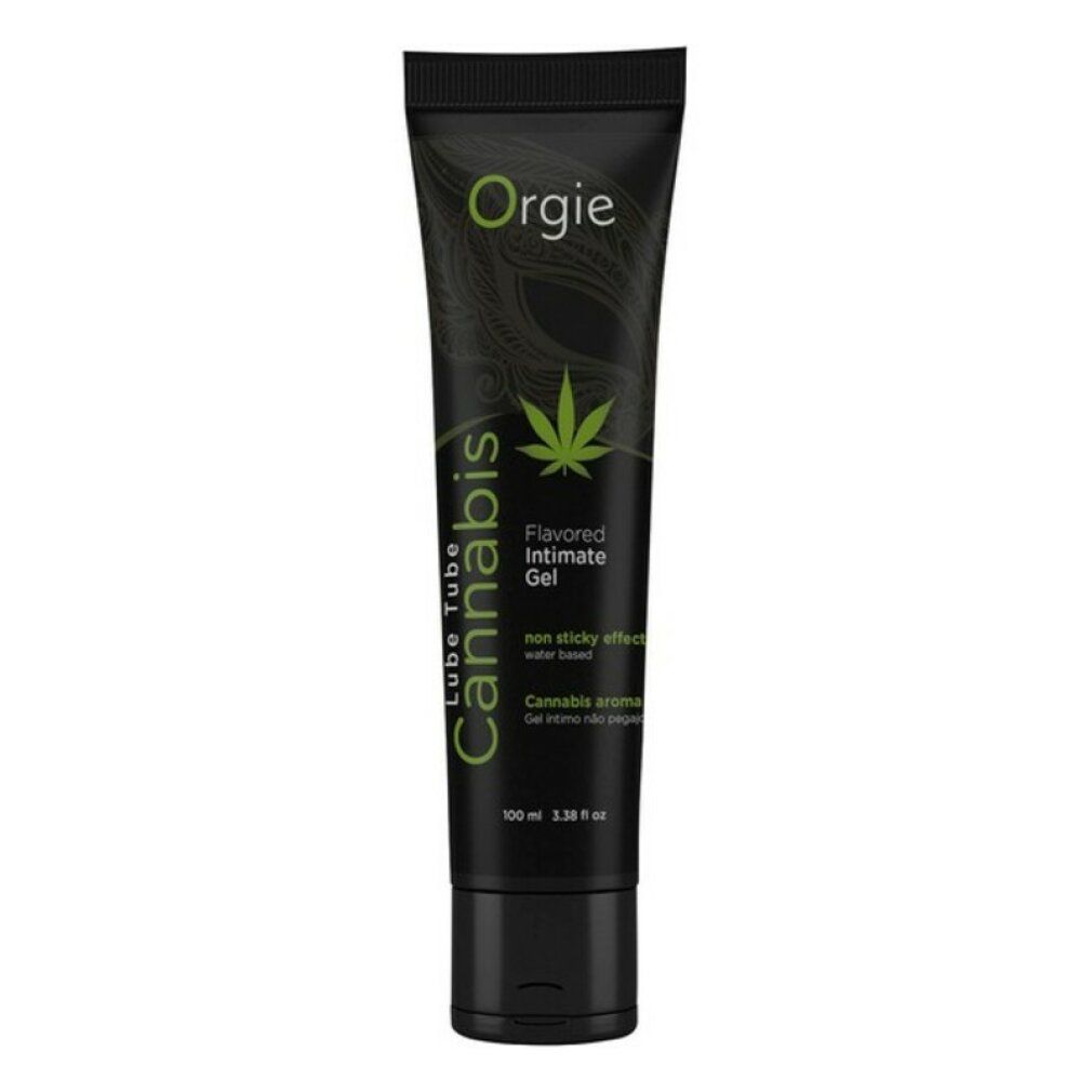 Gel intimo Orgie aroma canapa, a base d'acqua, non appiccicoso.