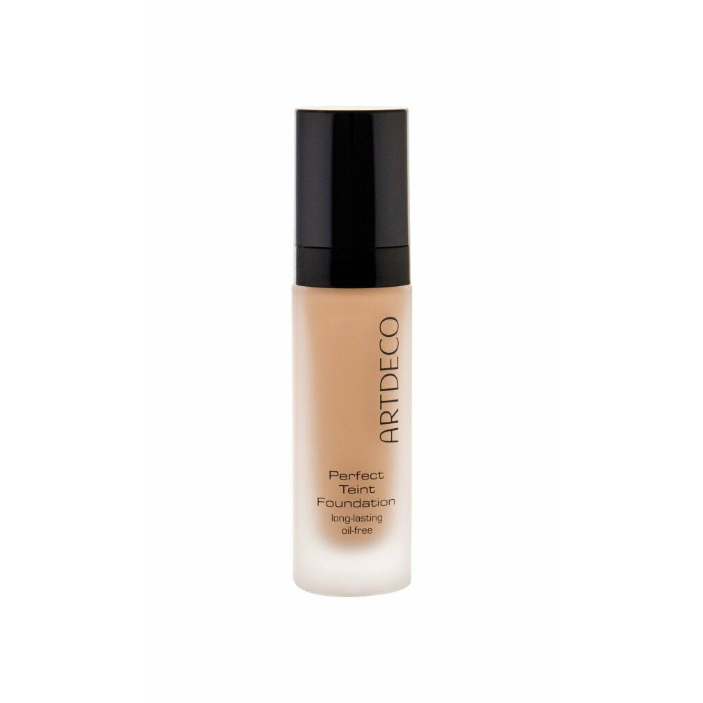 Flacone Artdeco Perfect Teint Foundation. Lunga durata, oil-free. Tappo nero, flacone trasparente.