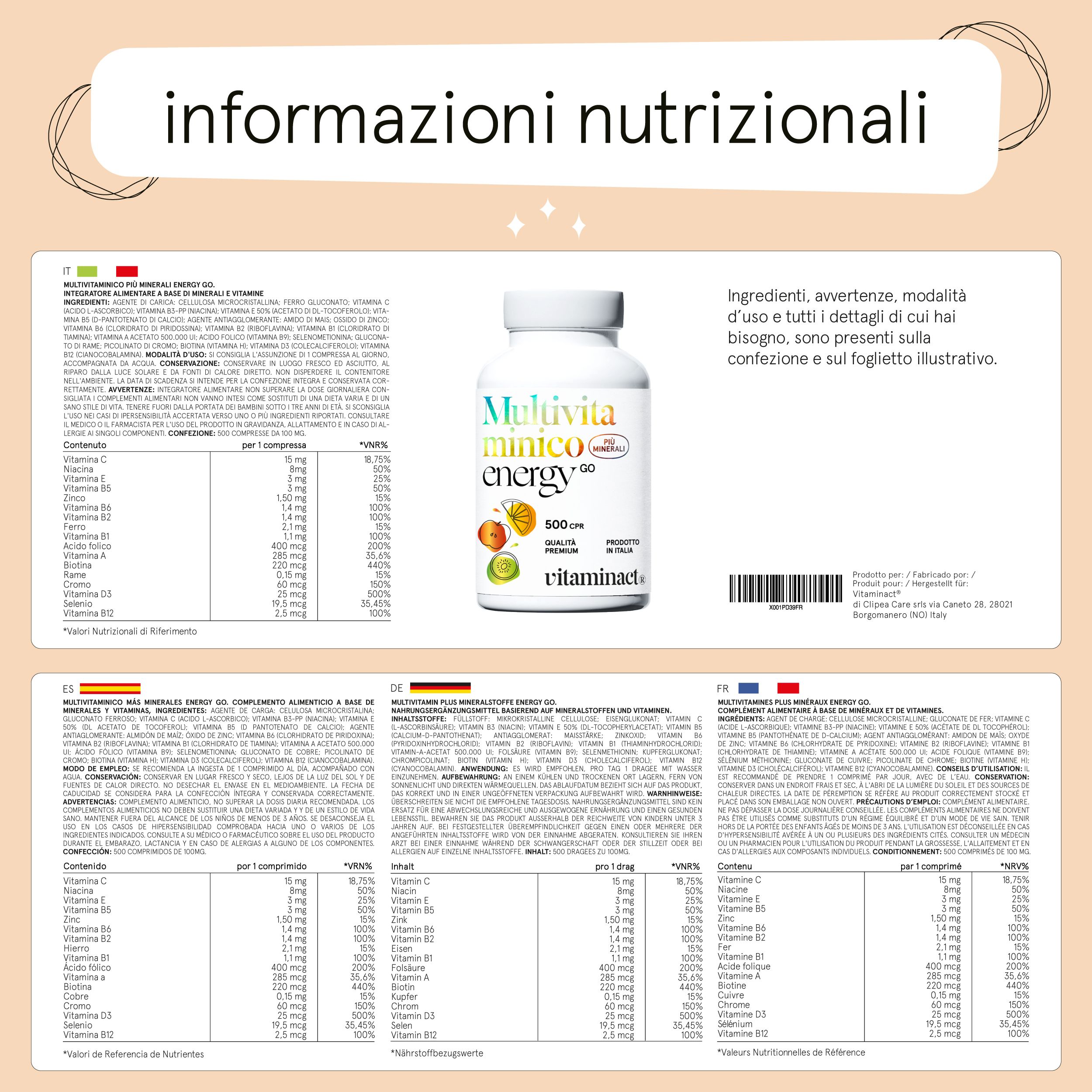 Vitaminact - Multivitaminico Energy Go