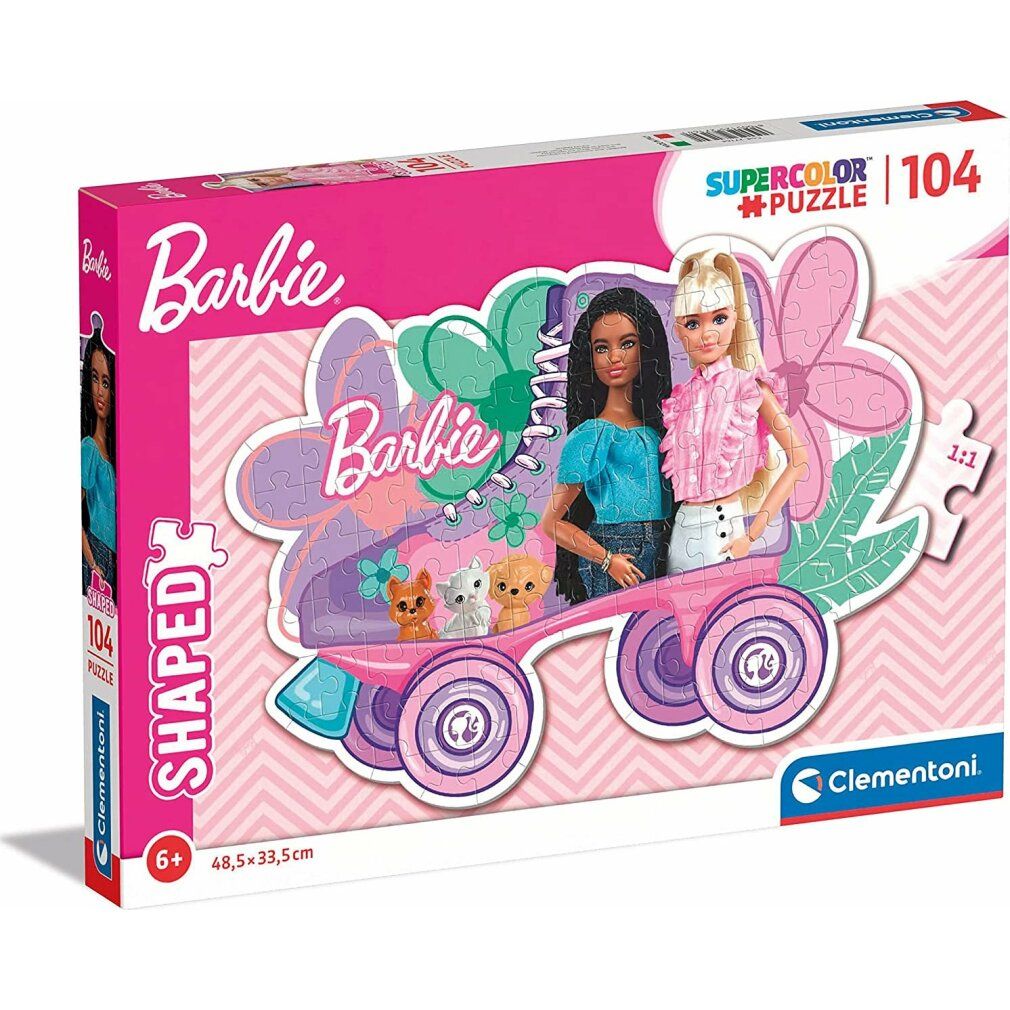 clementoni Barbie contorno puzzle 104 pezzi